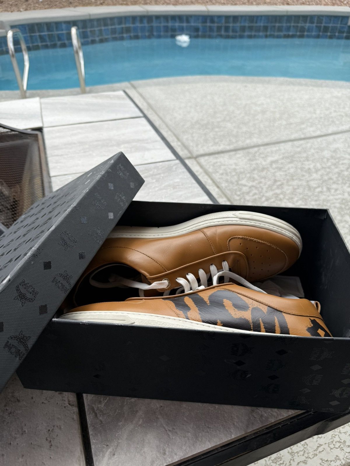 MCM Leather MCM Logo Trainer Size US 11 / EU 44 - 5 Thumbnail