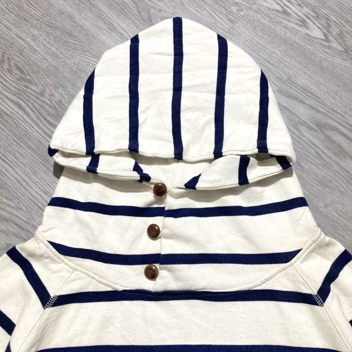 20471120 2000s Go Slow Caravan Striped Unique Hoodie Kapital Style Size US L / EU 52-54 / 3 - 7 Thumbnail