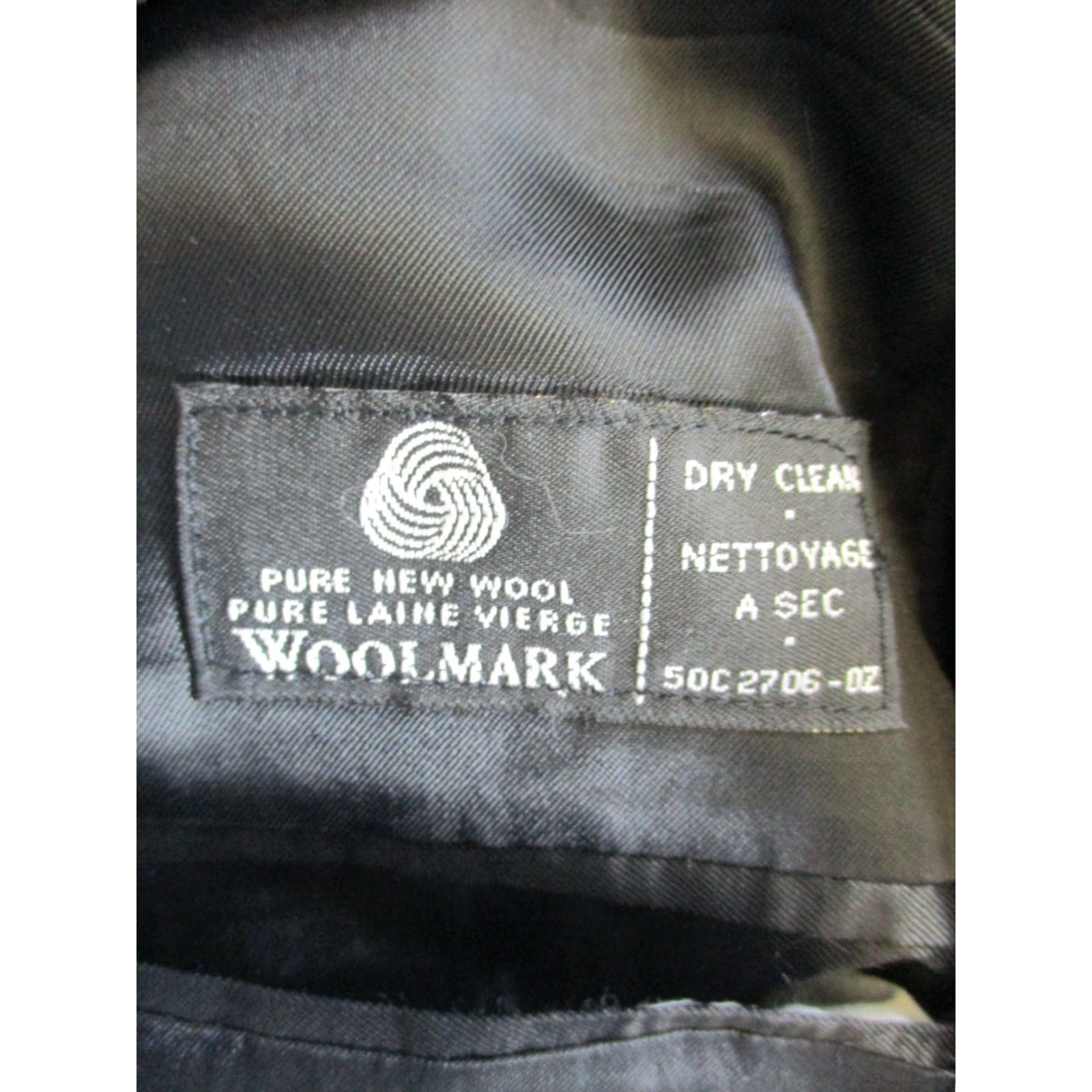 Ralph Lauren Lauren Ralph Lauren Sports Coat Blazer Mens 44 R Black Wool Size 44R - 4 Thumbnail