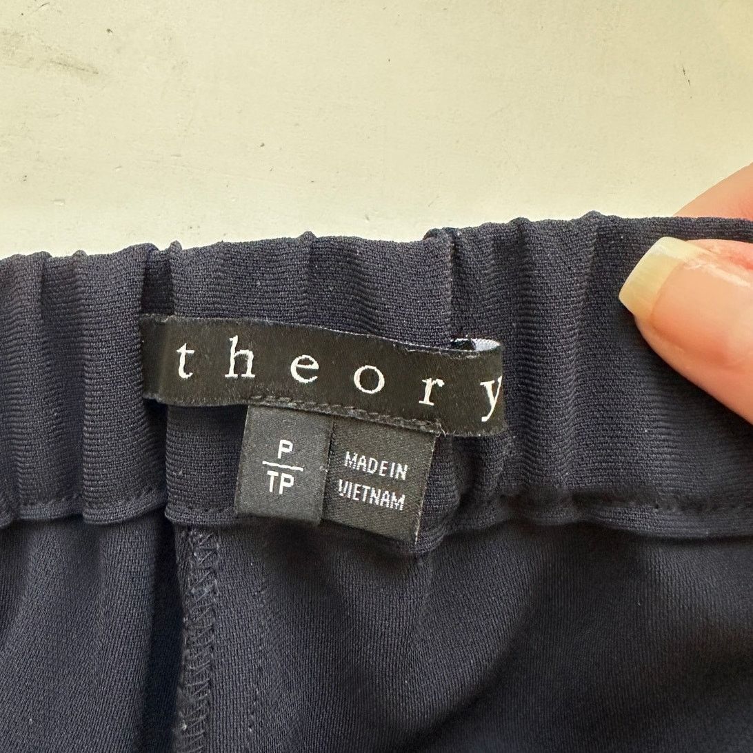 Theory Theory Thorene Black Crepe Pocketed Pull On Slacks P XS Size 27" / US 4 / IT 40 - 8 Thumbnail