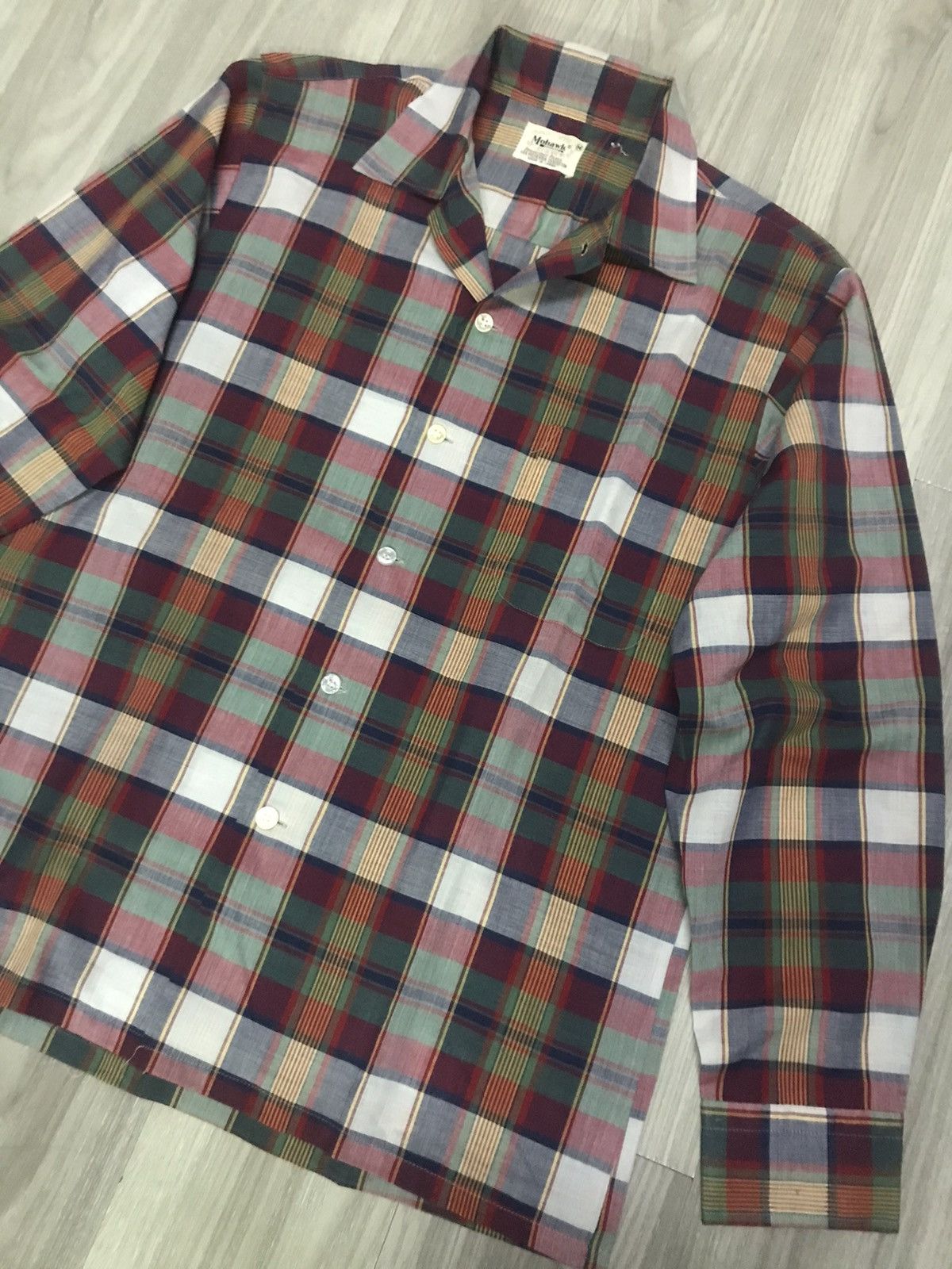 Vintage Vintage MOHAWK Polycotton Open Collar Shirt Size US M / EU 48-50 / 2 - 8 Thumbnail