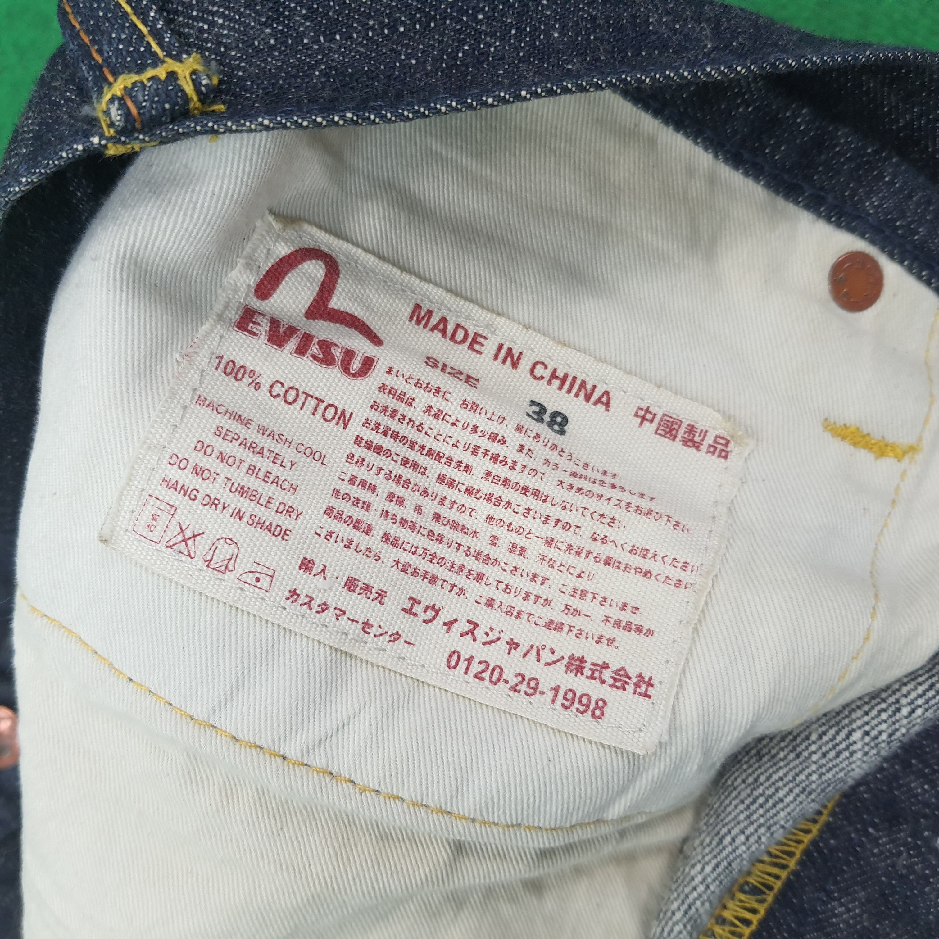 Evisu Vintage Evisu Paris Selvedge Japan Brand Jeans C258N30 Size US 37 - 7 Thumbnail