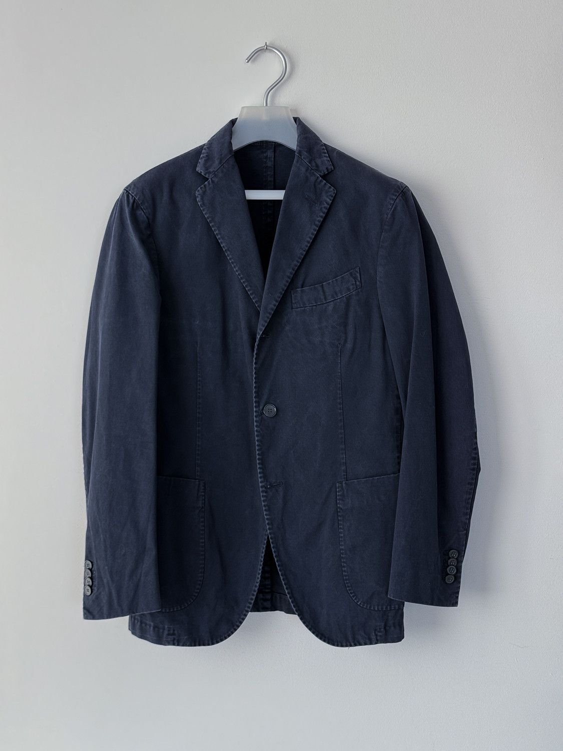 Boglioli Boglioli Blazer Navy Cotton 46 Size US S / EU 44-46 / 1 - 1 Thumbnail