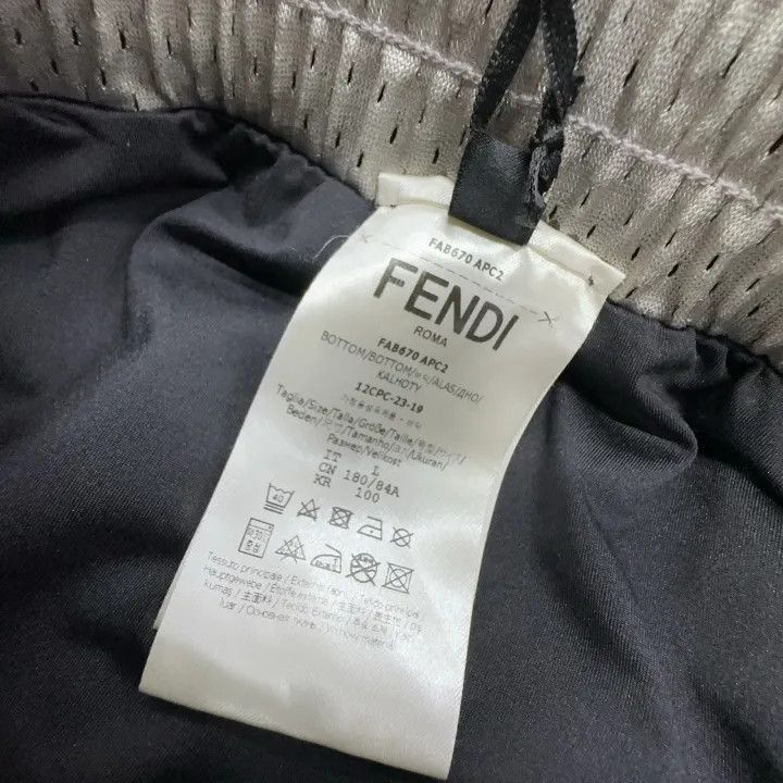 Fendi Fendi SS23 Striped Logo Print Shorts -2507 Size US 31 - 4 Thumbnail