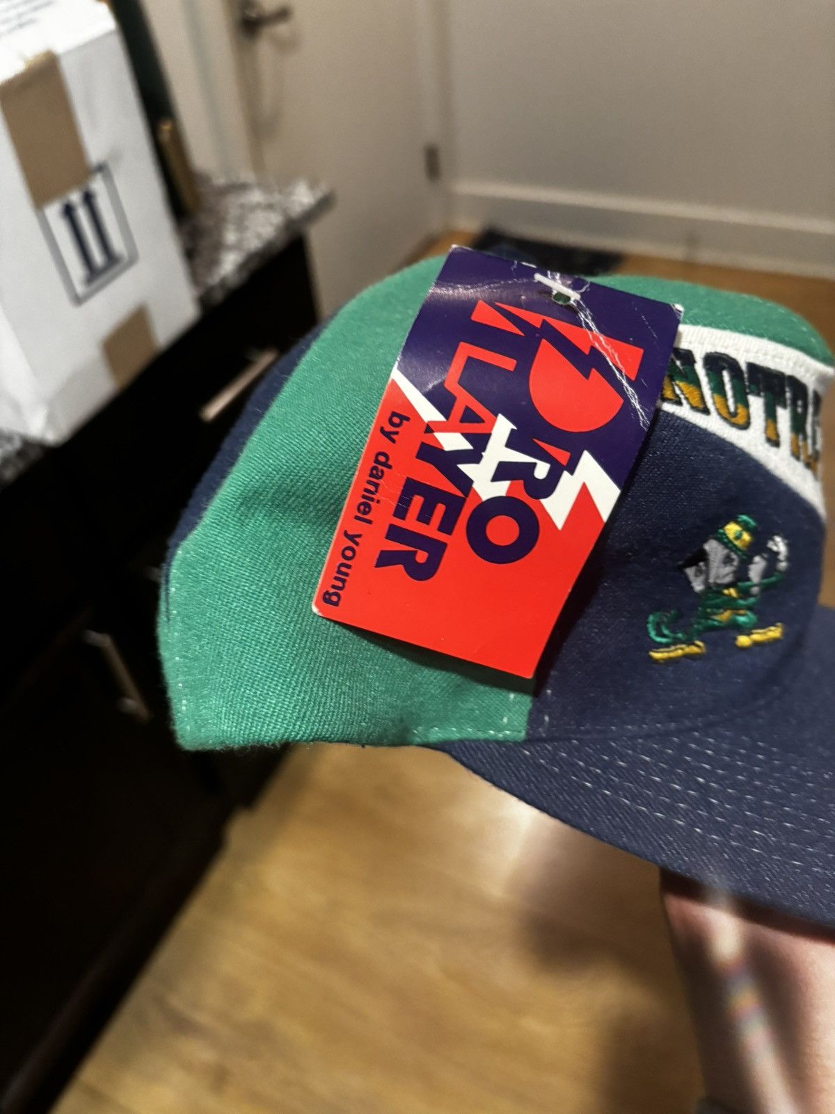 Pro Player Vintage 90s Notre Dame Fighting Irish Pro Player Hat Size ONE SIZE - 2 Thumbnail