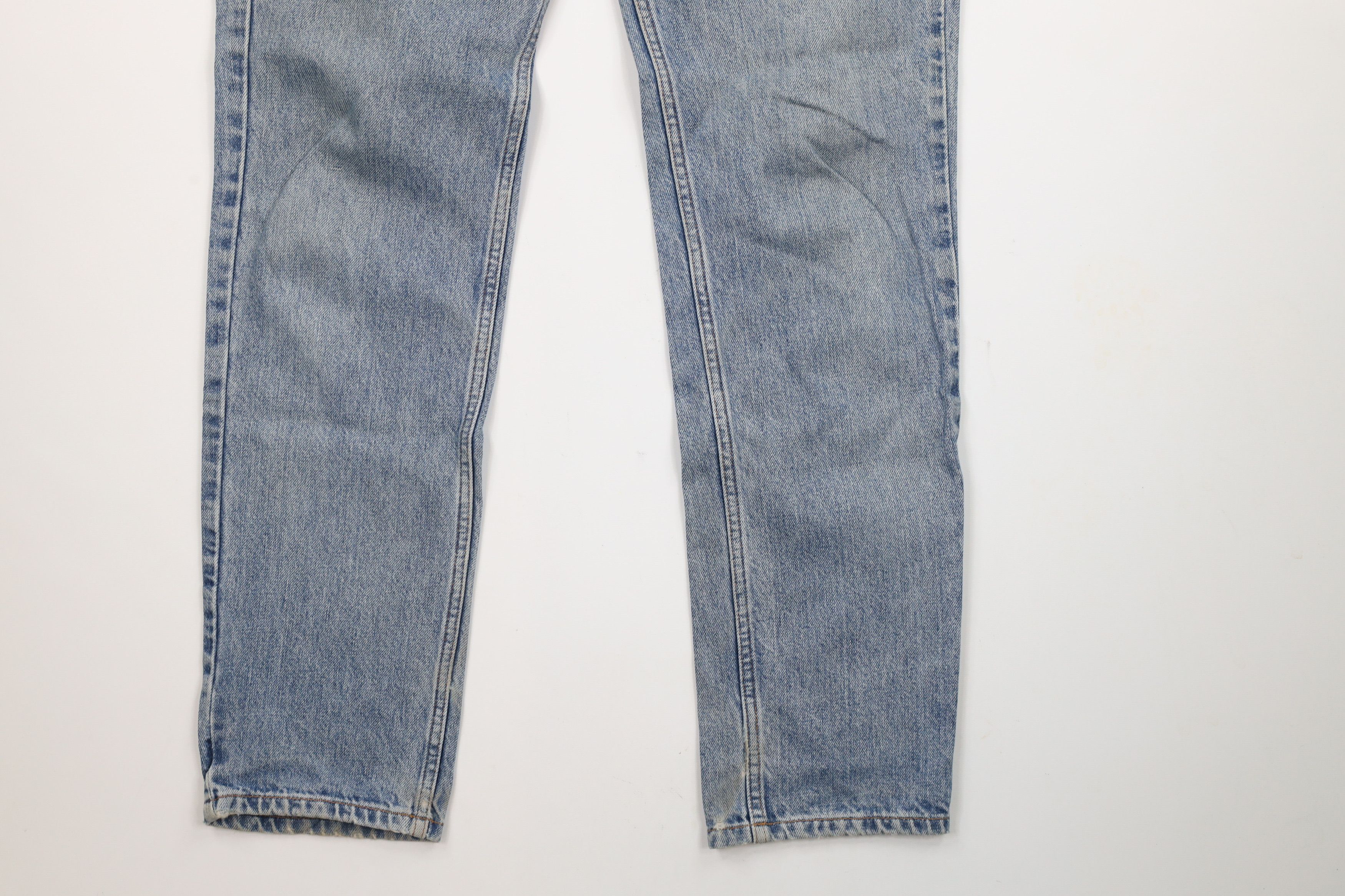 Guess × Vintage Vintage 90s Guess Jeans Narrow Leg Denim Jeans Blue Cotton Size US 31 - 4 Thumbnail