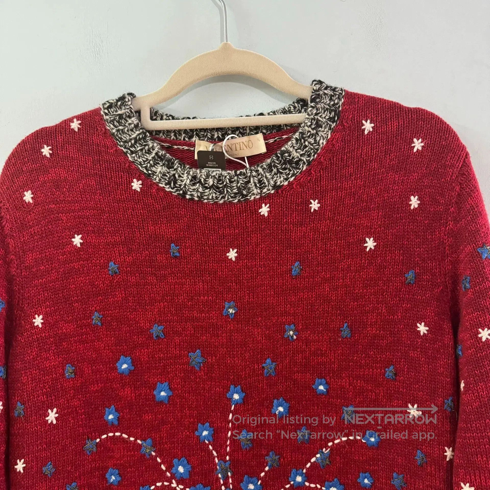 Valentino Valentino Red Wool Knit Dress XXS. Size XXS / US 00 / IT 34 - 6 Thumbnail