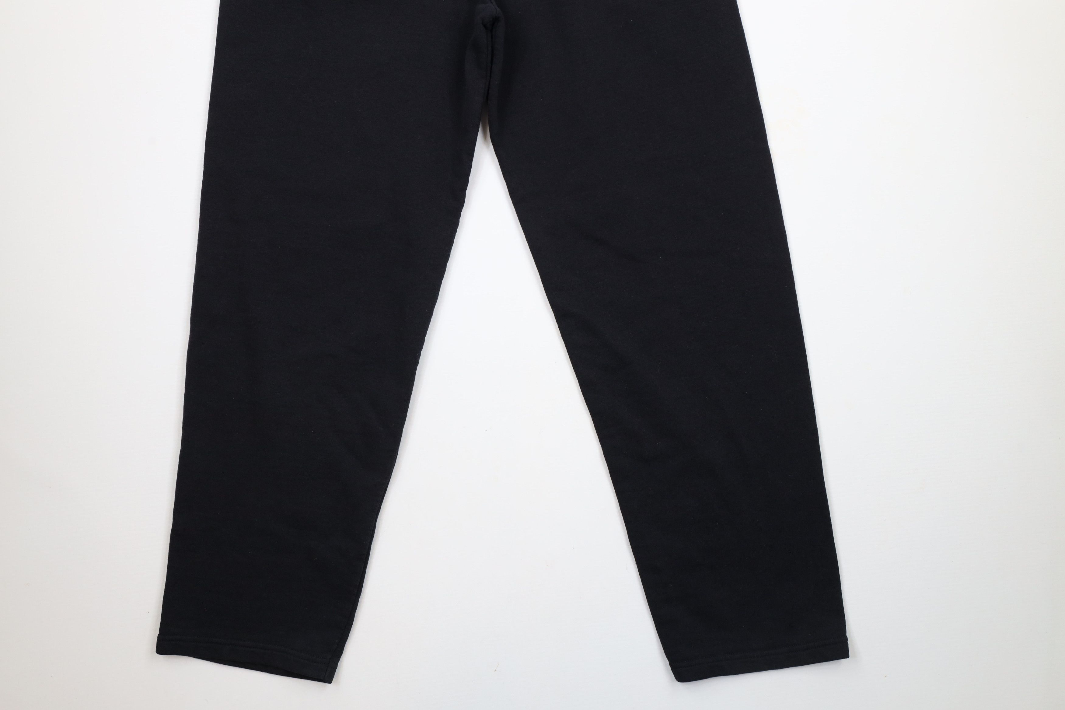 Vintage Vintage 90s Streetwear Faded Blank Wide Leg Sweatpants Black Size US 34 / EU 50 - 11 Thumbnail