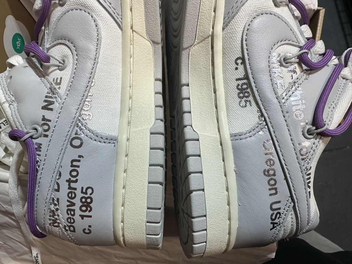 Nike × Off-White Lot 48 Nike x Off White Dunk Low Size US 8.5 / EU 41-42 - 11 Thumbnail