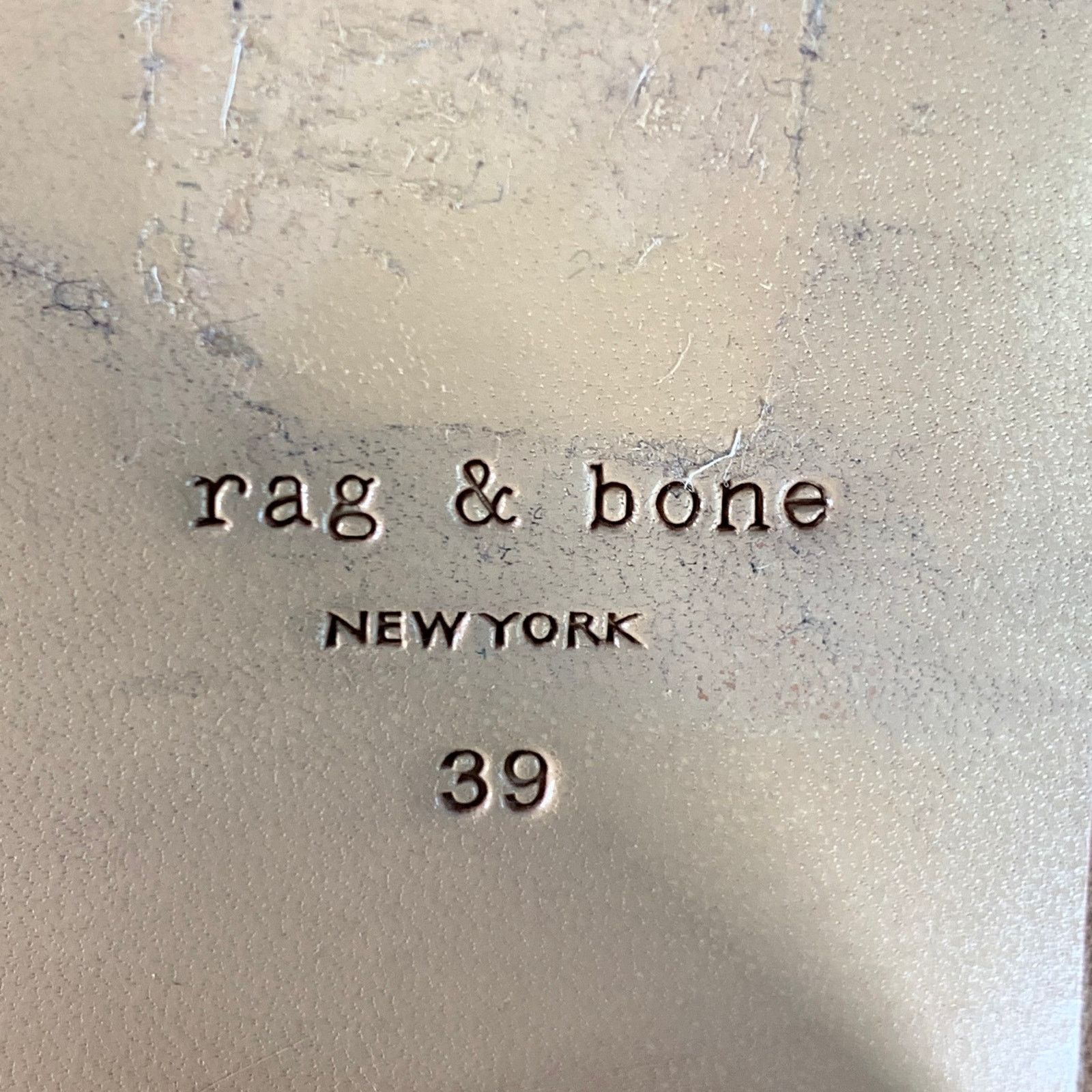 Rag & Bone RAG & BONE 9 Camel Suede Stacked Heel Chelsea Ankle Boots Size US 9 / IT 39 - 8 Thumbnail