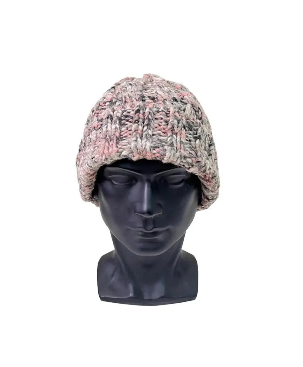 Japanese Brand Japanese Knit Multicolour Beanie Hat Size ONE SIZE - 1 Thumbnail