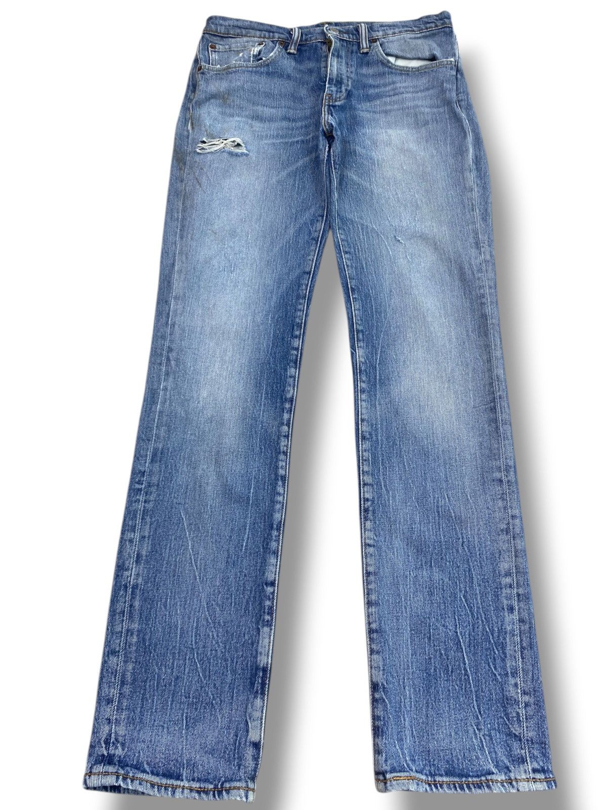 Levi's Levi’s Whiskers Faded Wash Style Straight Cut Jeans Size US 30 / EU 46 - 1 Thumbnail