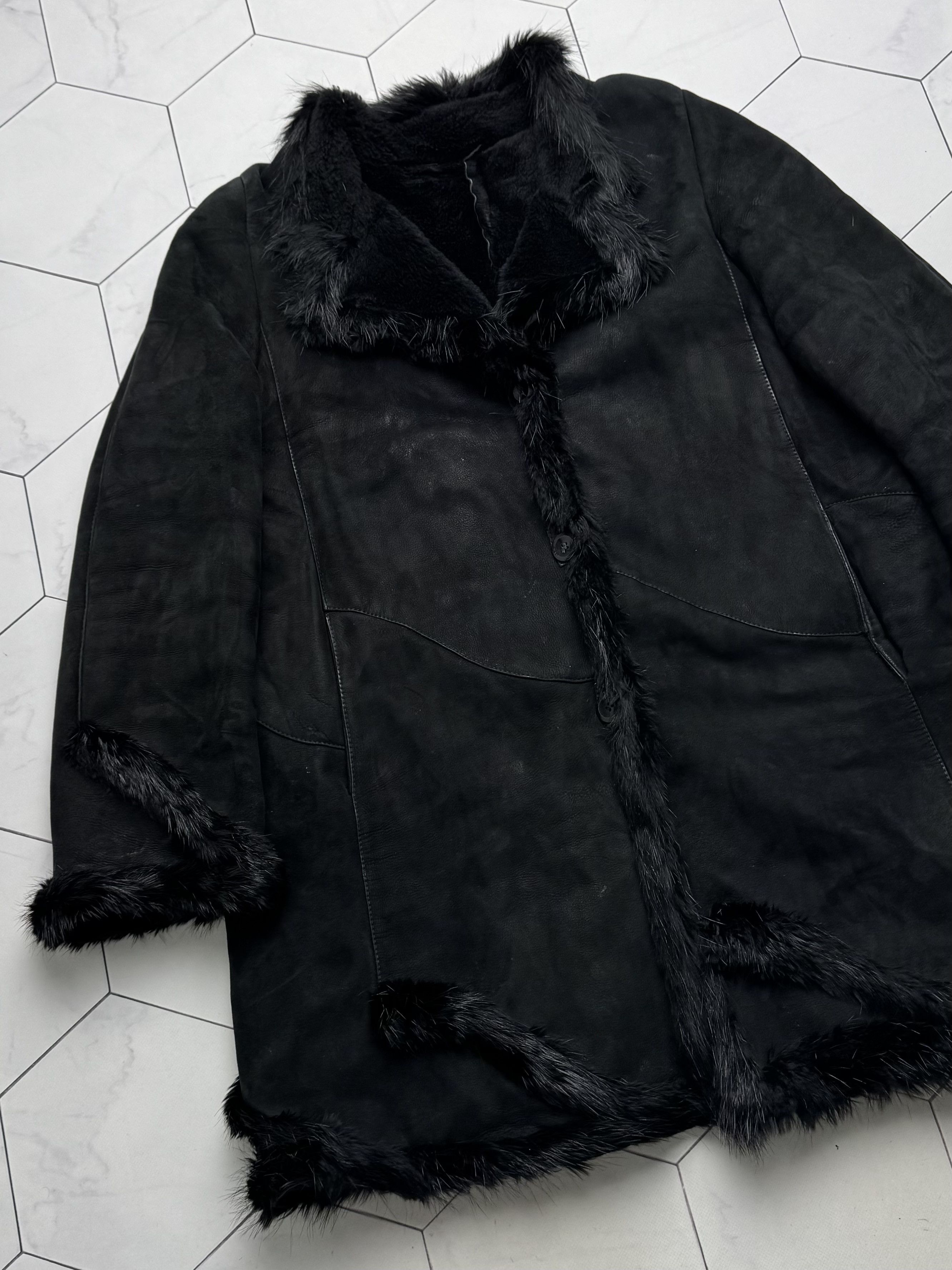 Vintage Vintage Real Shearling Coat (B550) Size L / US 10 / IT 46 - 6 Thumbnail