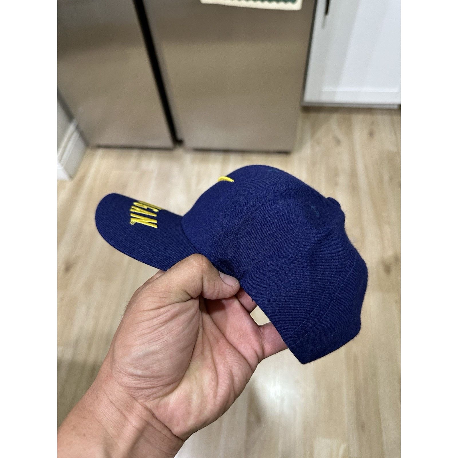 Nike Team Nike Michigan Wolverines Navy hat Adjustable Vintage Size ONE SIZE - 4 Thumbnail