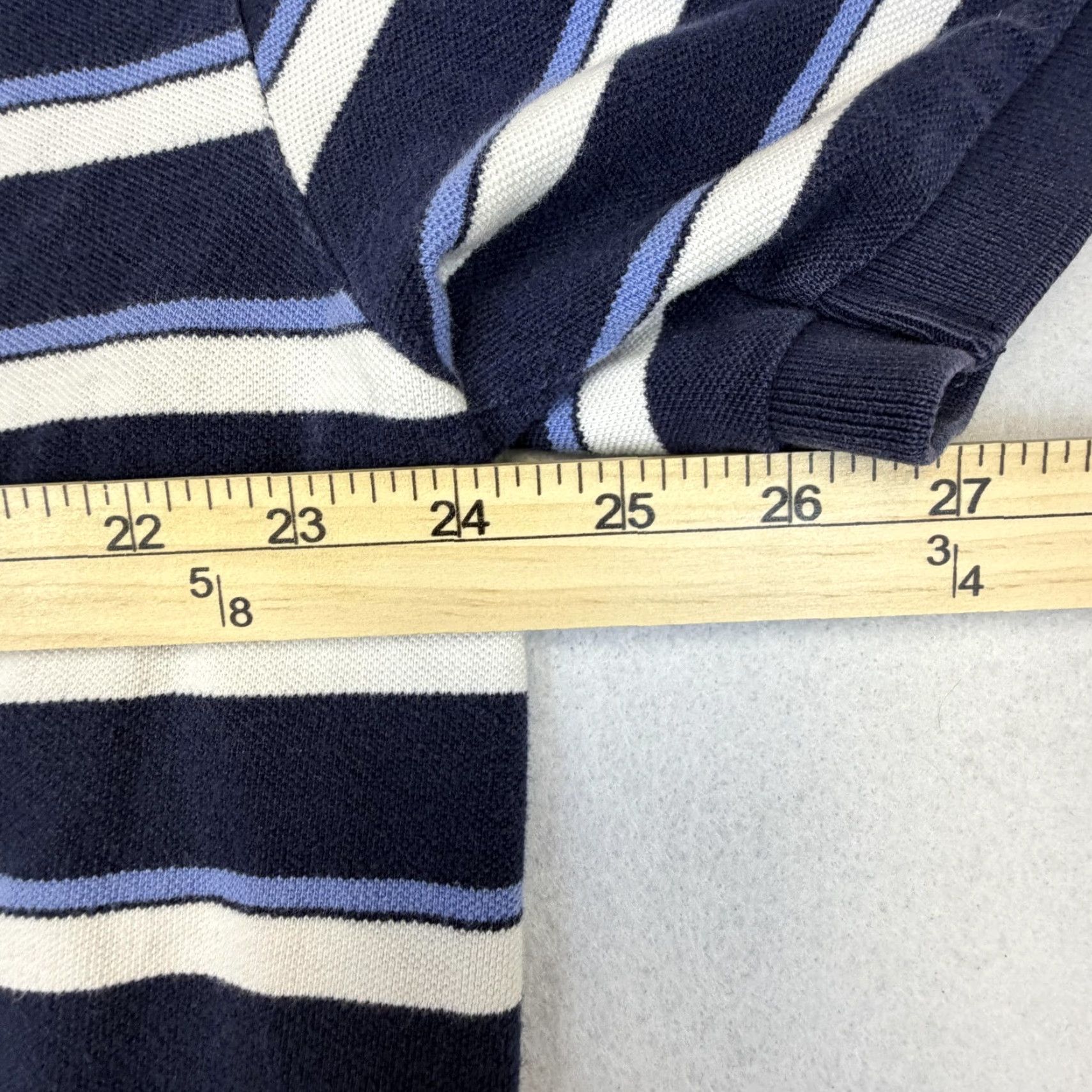 Polo Ralph Lauren Polo Ralph Lauren Polo Shirt Mens 2XL Blue White Striped Classic Cotton Casual Polo Shirt Mens Blue White Striped 2XL Size US XXL / EU 58 / 5 - 7 Thumbnail