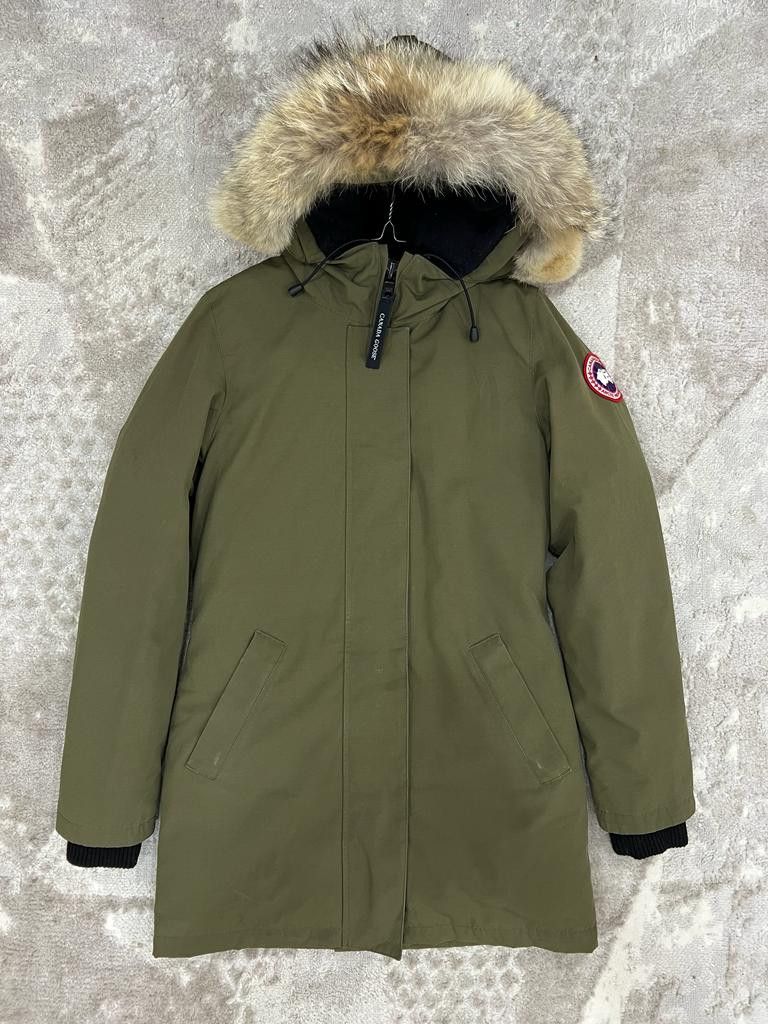 image of Canada Goose Victoria Parka in Military Green, Women's (Size XS)