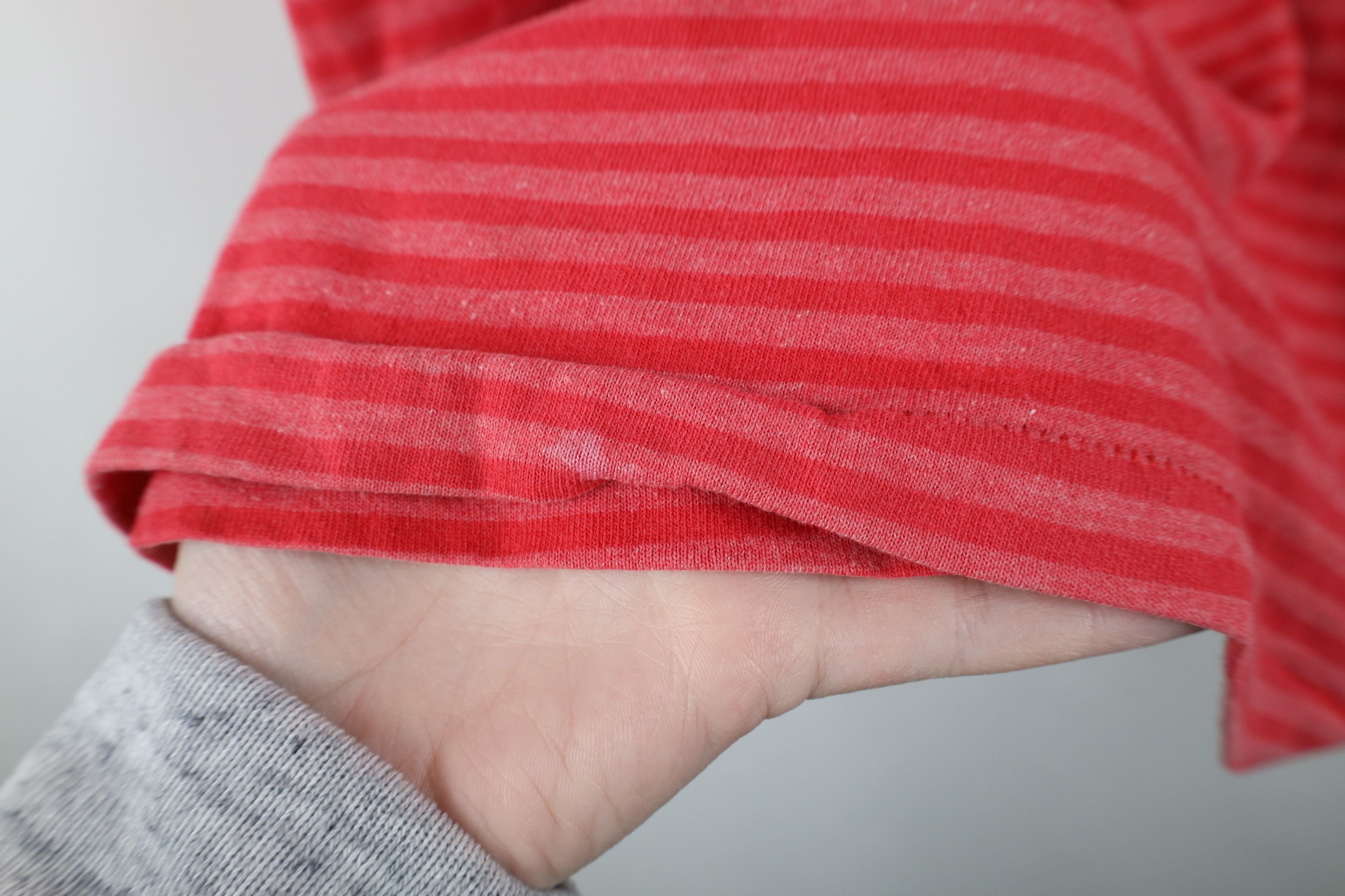 Vintage Vintage 90s Streetwear Striped Short Sleeve T-Shirt Red Pink Size US M / EU 48-50 / 2 - 6 Thumbnail