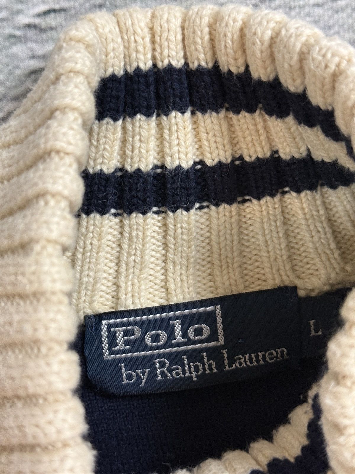 Ralph Lauren Chief Keef Polo Ralph Lauren zip sweater Beige Big Pony Size US L / EU 52-54 / 3 - 6 Thumbnail
