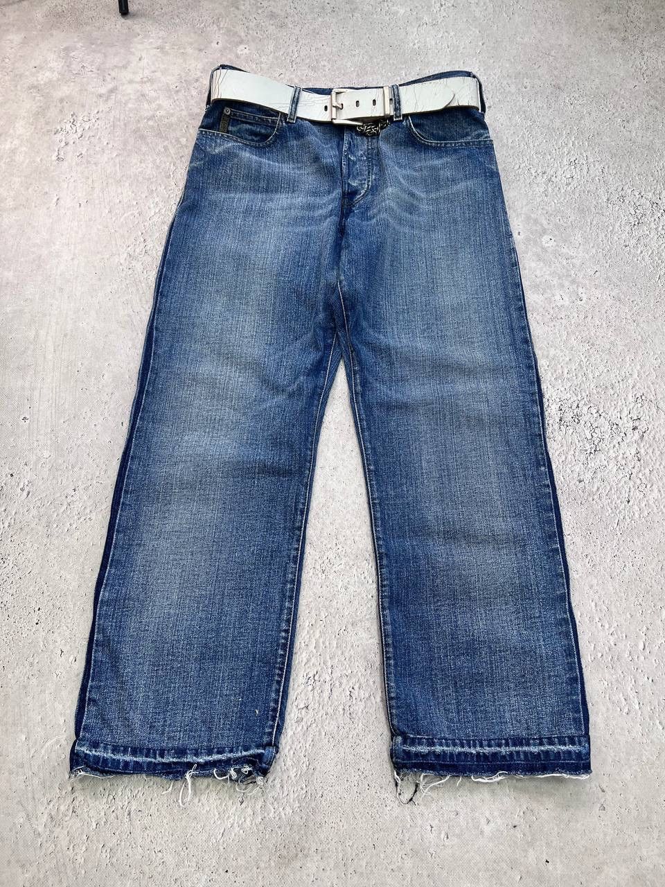 Emporio Armani Vintage Rick Owens Balenciaga Style Armani Jeans Washed 90s Size US 32 / EU 48 - 1 Thumbnail