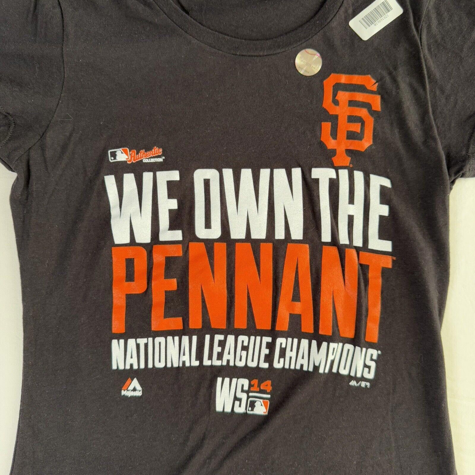 MLB NWT MLB San Francisco Giants Pennant T-Shirt NL Champs 2014 Size ONE SIZE - 2 Thumbnail
