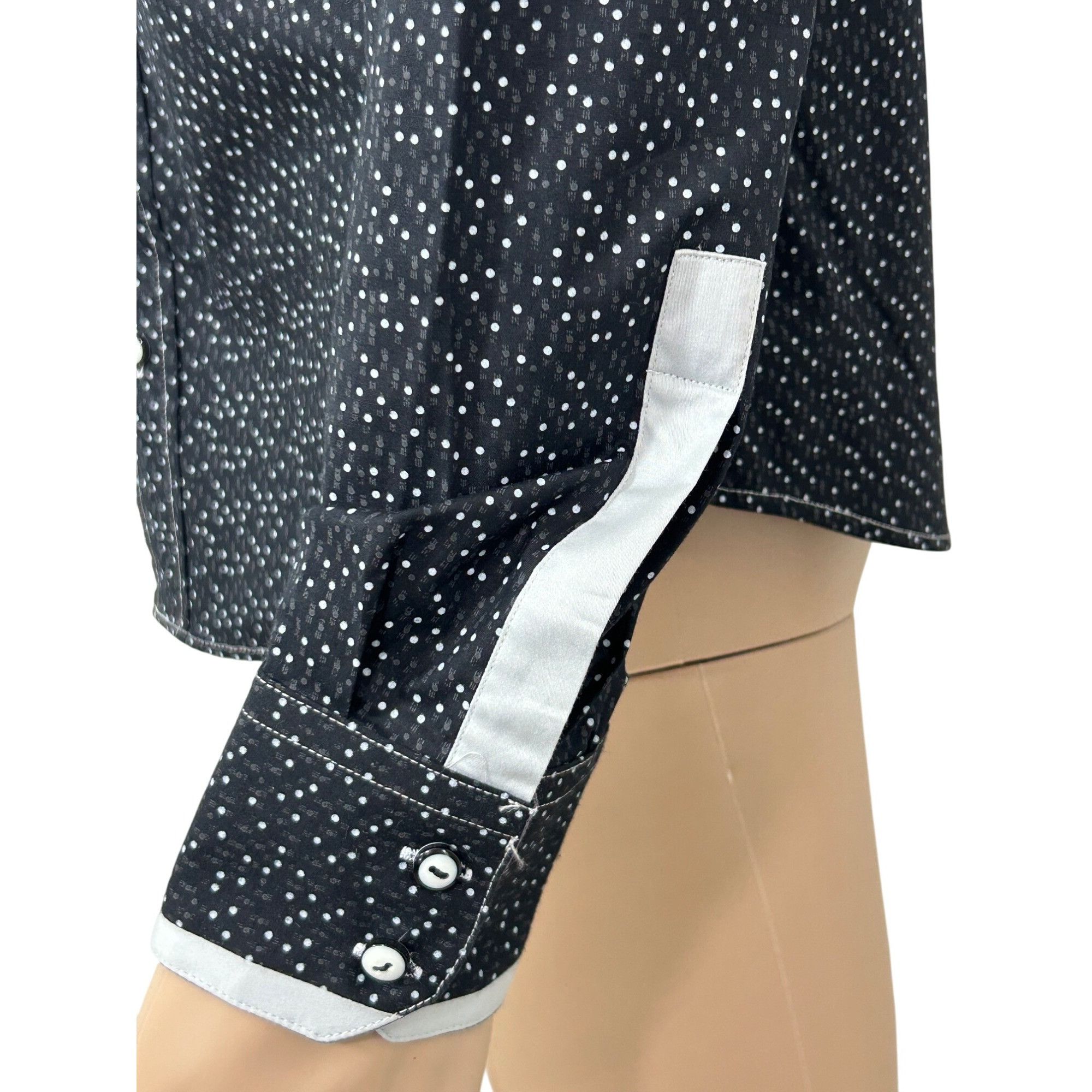 Other Envy Collection Men’s Button Down Shirt M Black Grey Trim Po Size US M / EU 48-50 / 2 - 11 Thumbnail