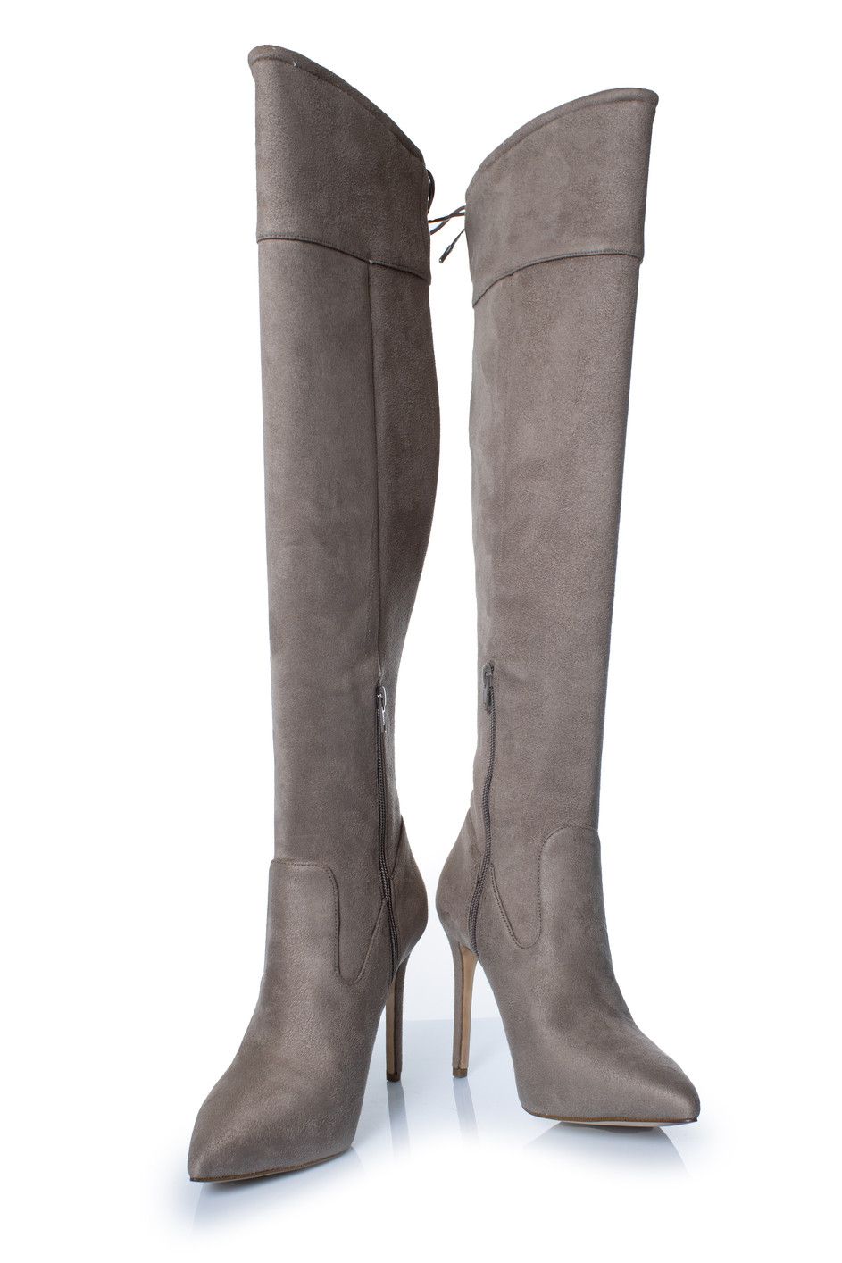 Michael Kors Michael Kors, Jamie suede stretch boots in taupe Size US 10 / IT 40 - 6 Thumbnail