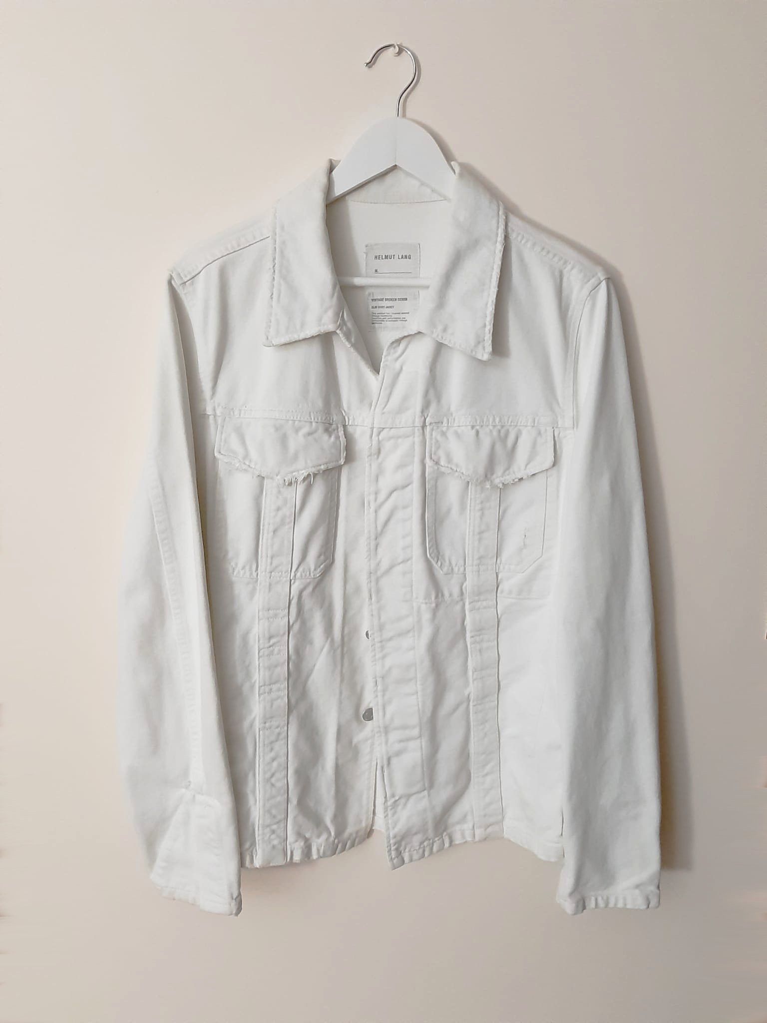 Helmut lang 2004 デニムジャケット white Helmut Lang SS 2004 White
