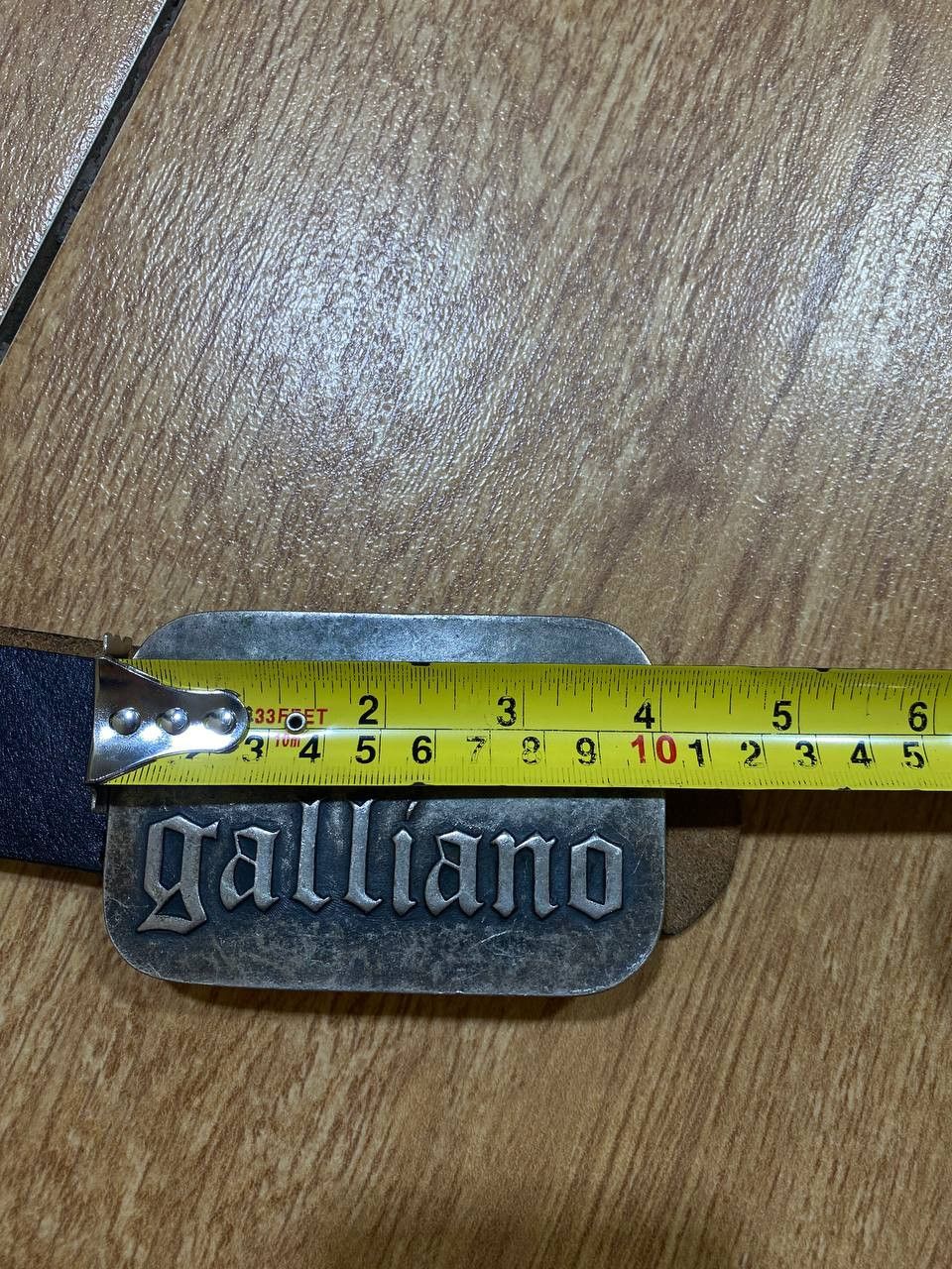 JOHN GALLIANO Gazette G Logo Buckle Belt