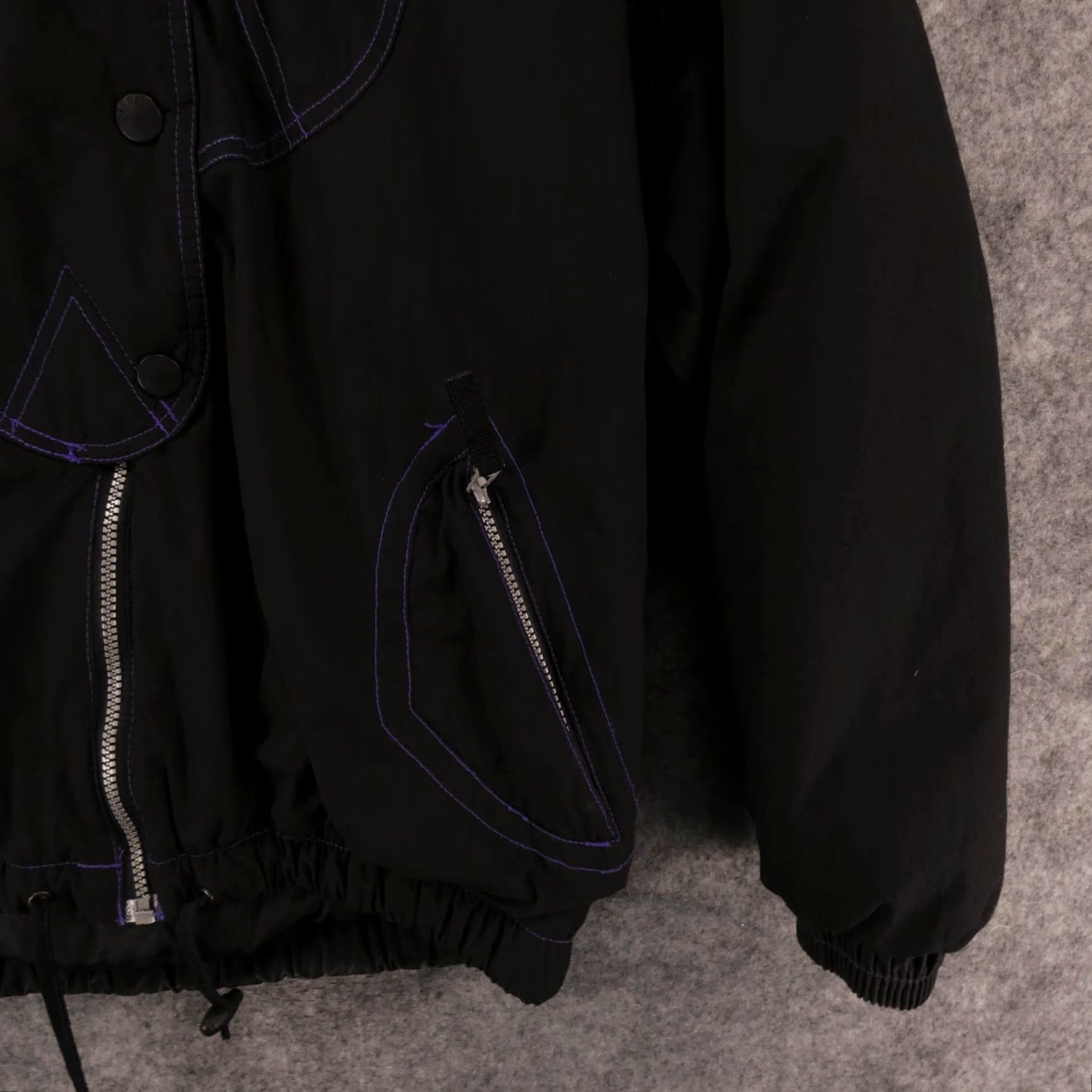 Obermeyer Obermeyer Ski Jacket Womens 12 Black Purple Northstar Down Insulated Full Zip Size XL / US 12-14 / IT 48-50 - 6 Thumbnail