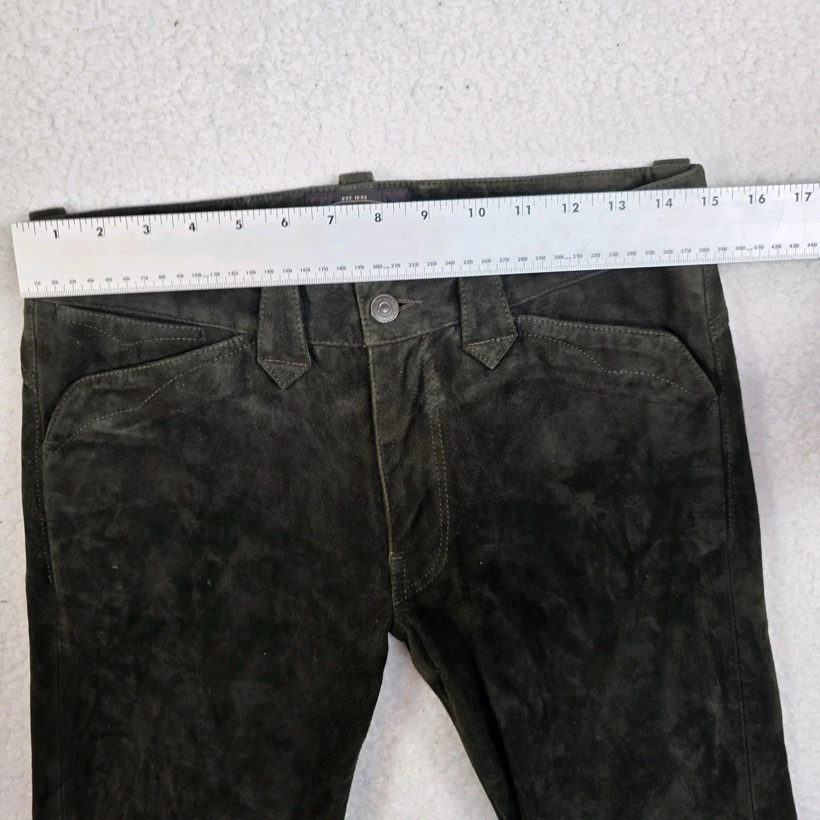 RRL Ralph Lauren Ralph Lauren Double RL RRL Slim Suede Roughout Western Pants Size US 30 / EU 46 - 7 Thumbnail