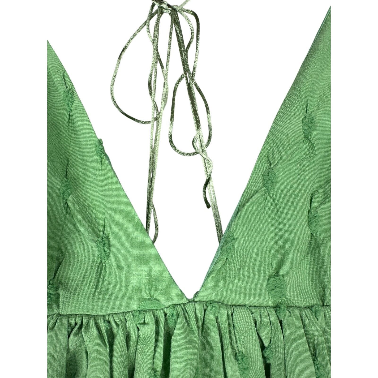 Free People Free People NEW Primmy Midi Dress Size Medium Green Size M / US 6-8 / IT 42-44 - 15 Thumbnail