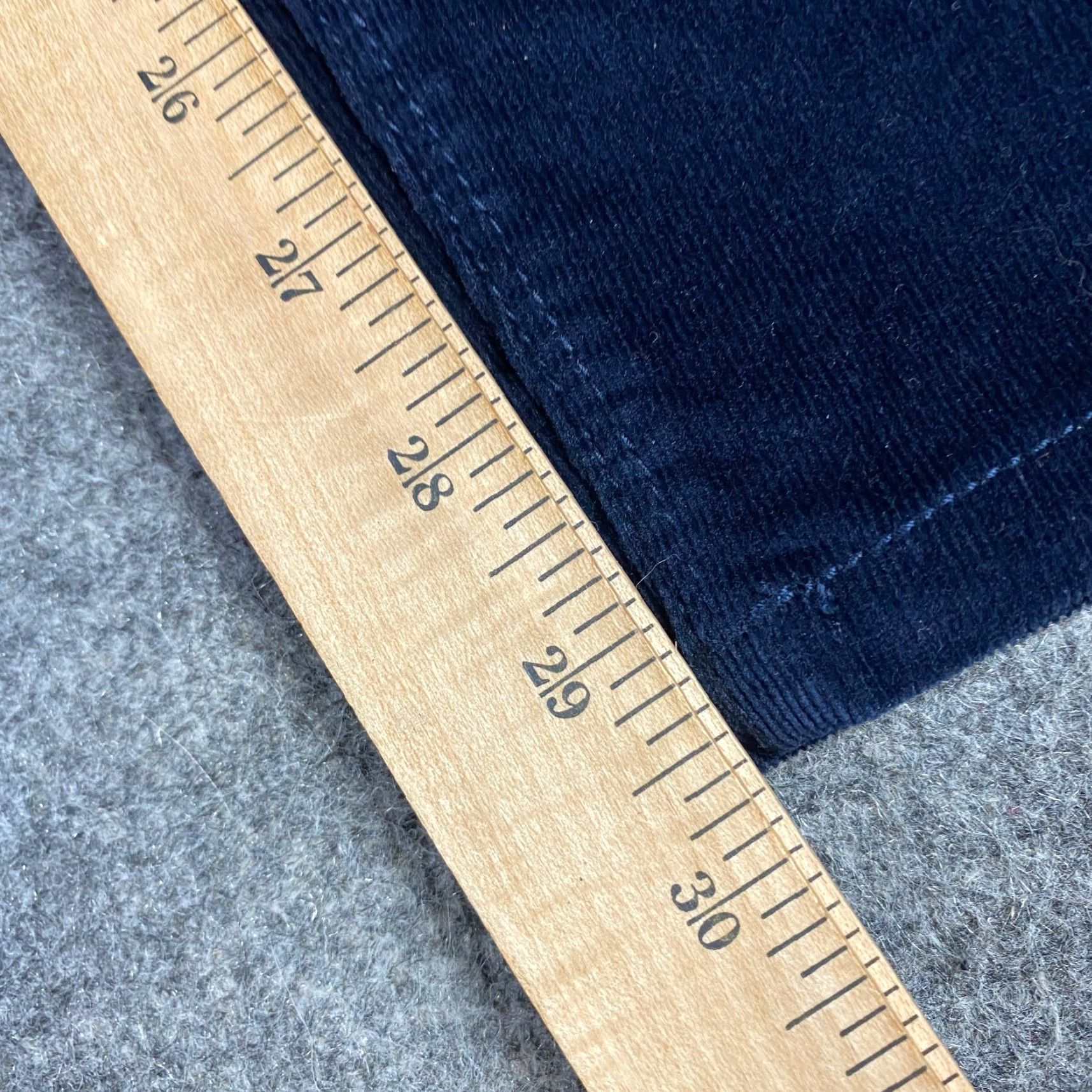 Vintage Buffalo Womens Corduroy Pants 6 / 28 Blue Mid Rise Skinny Cotton Spandex NEW Size 28" / US 6 / IT 42 - 3 Thumbnail