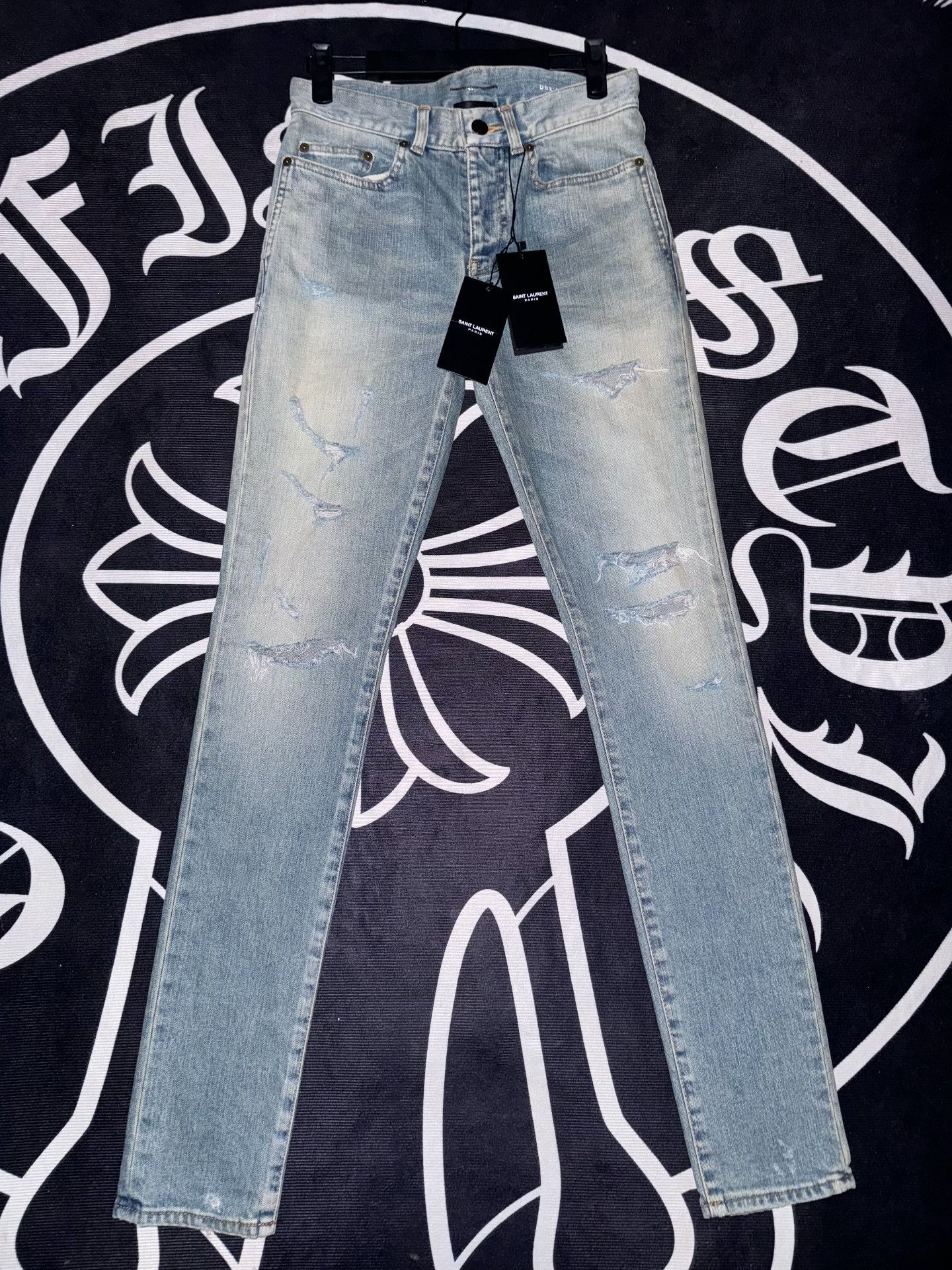 Saint Laurent Paris Saint Laurent 2018SS Japanese Whisker Jeans Size 26" / US 2 / IT 38 - 1 Thumbnail