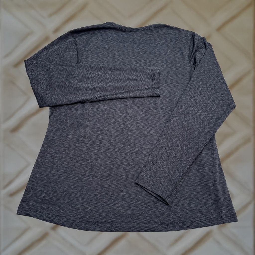 Vintage REI Co-Op Base Layer Long Sleeve T-Shirt Women XL Dark Gray Space Dye Active Tee Size XL / US 12-14 / IT 48-50 - 1 Thumbnail