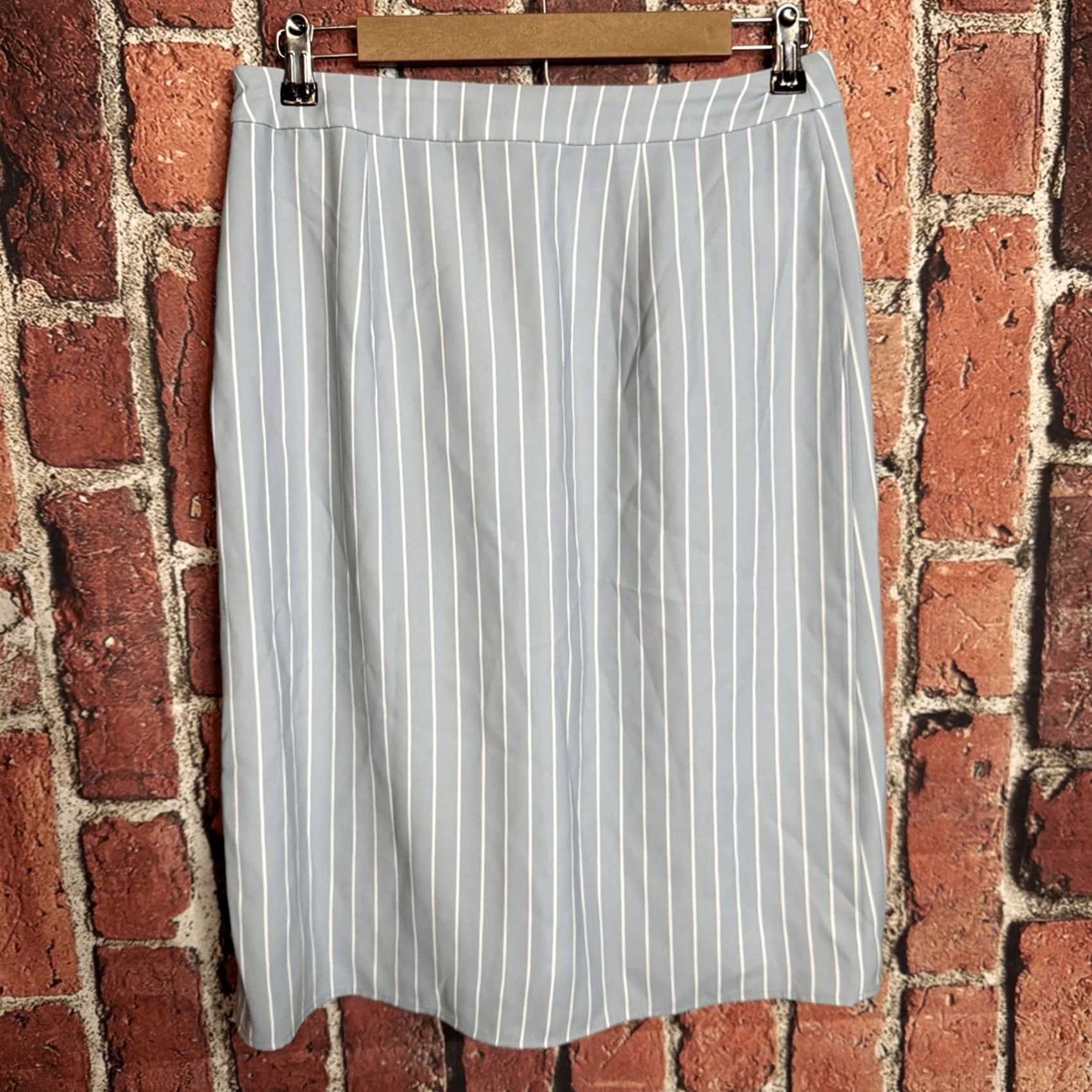Express Express Womens Skirt Blue Medium Striped NWT Size 32" / US 10 / IT 46 - 3 Thumbnail