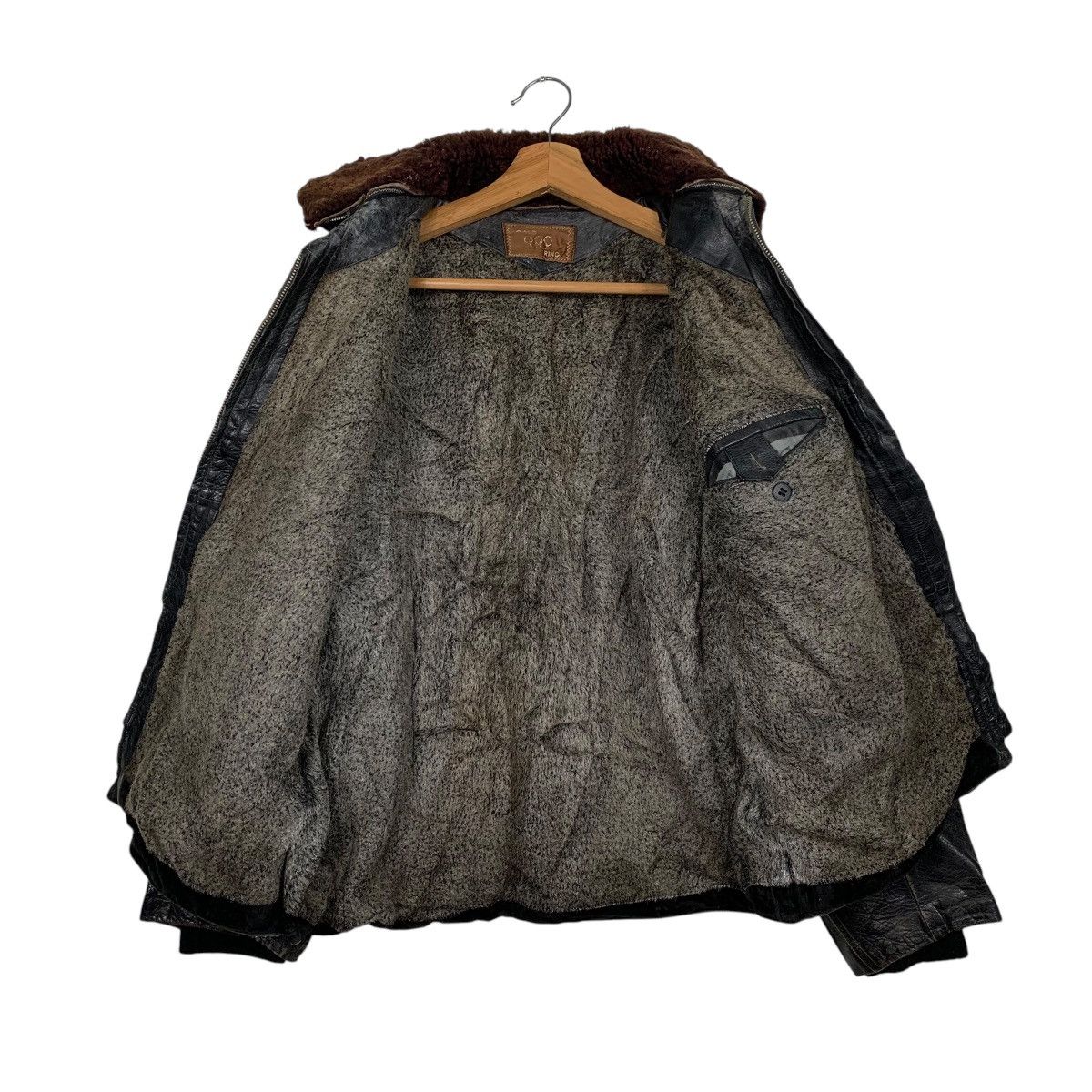Japanese Brand Japanese Brand Gold Ring Leather Jacket Size US M / EU 48-50 / 2 - 11 Thumbnail