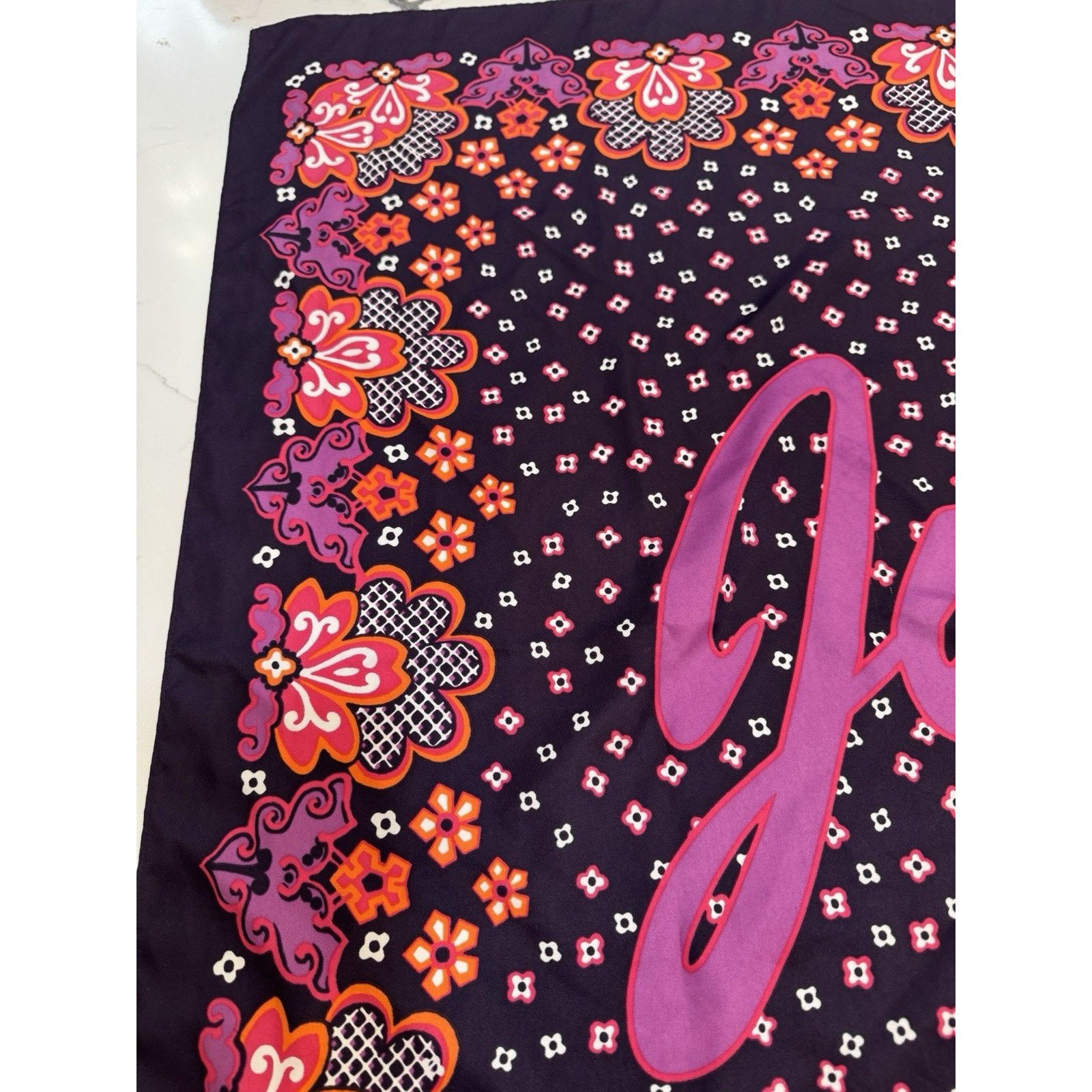 Juicy Couture Juicy Couture Purple Scarf Purse Accessory Classic Eclectic Size ONE SIZE - 6 Thumbnail