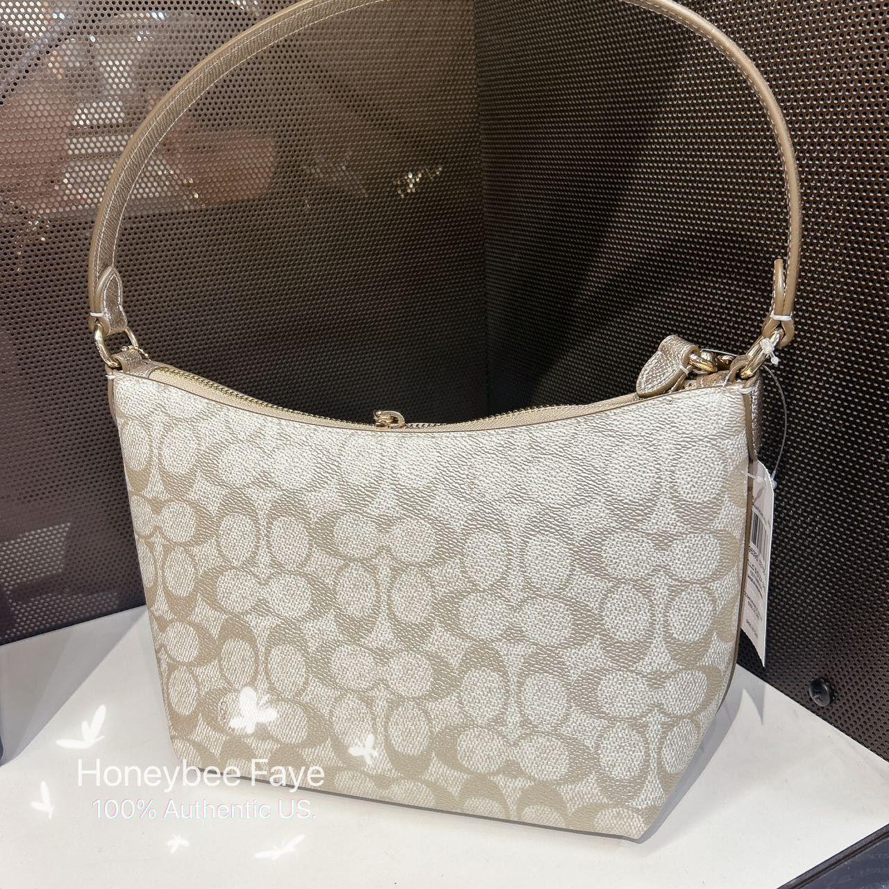 Coach Zip Top Shoulder Bag In Signature Canvas CW391 Size ONE SIZE - 4 Thumbnail