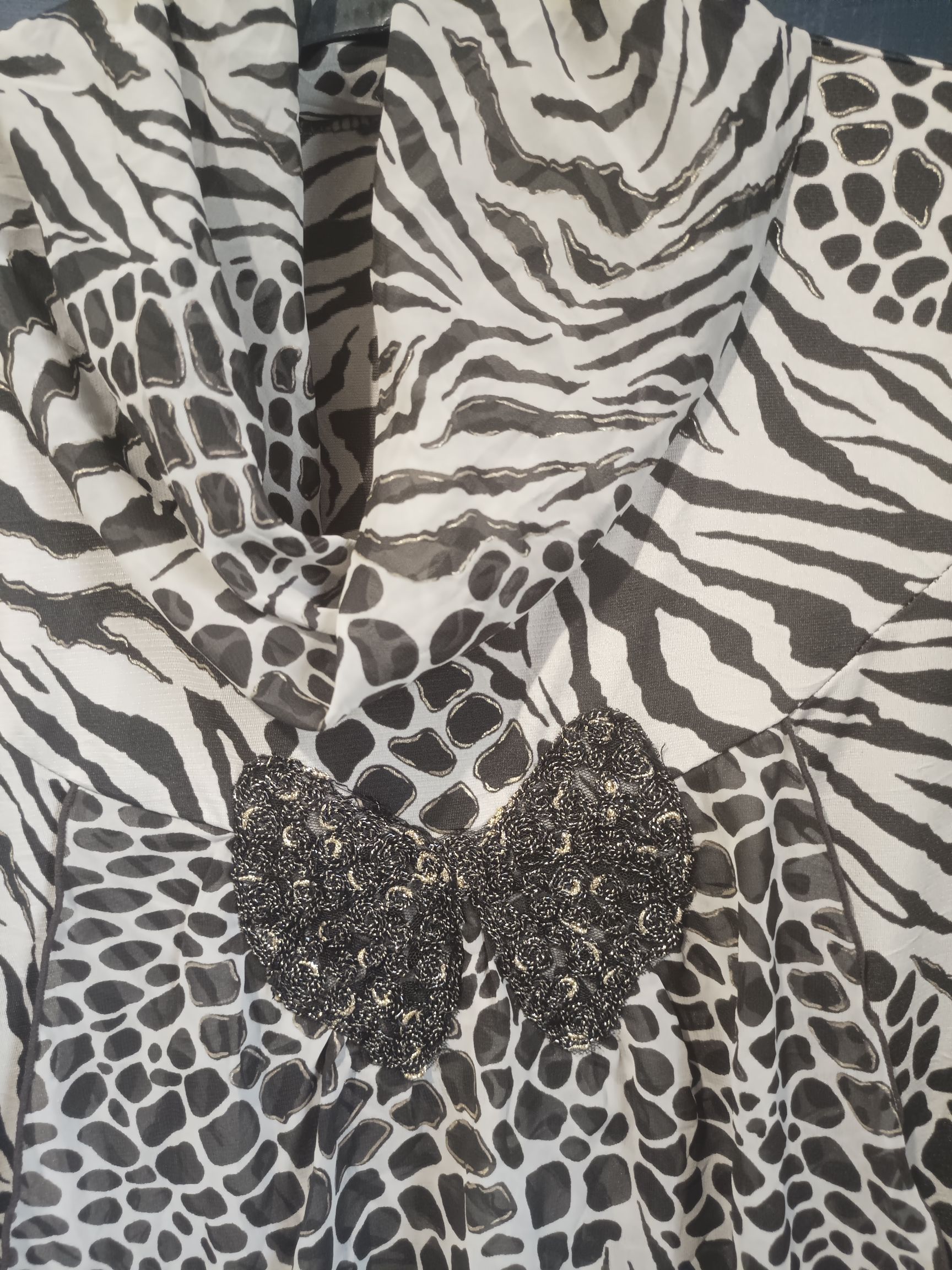 Japanese Brand Women leopard blouse animal print cowl neck Size L / US 10 / IT 46 - 7 Thumbnail