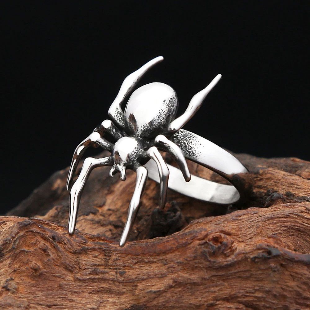 Jewelry Gothic Punk Spider Ring Jewelry Streetwear Fashion Gift Size ONE SIZE - 3 Thumbnail