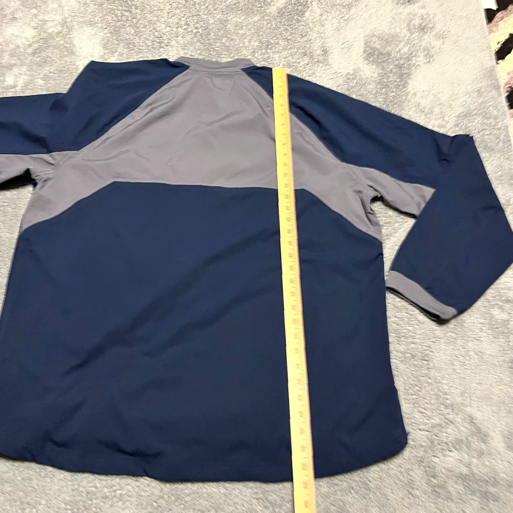 Adidas Adidas Jacket Mens XL Michigan Wolverines Long Convertible Sleeve Quarter Zip Blue Windbreaker Size US XL / EU 56 / 4 - 6 Thumbnail