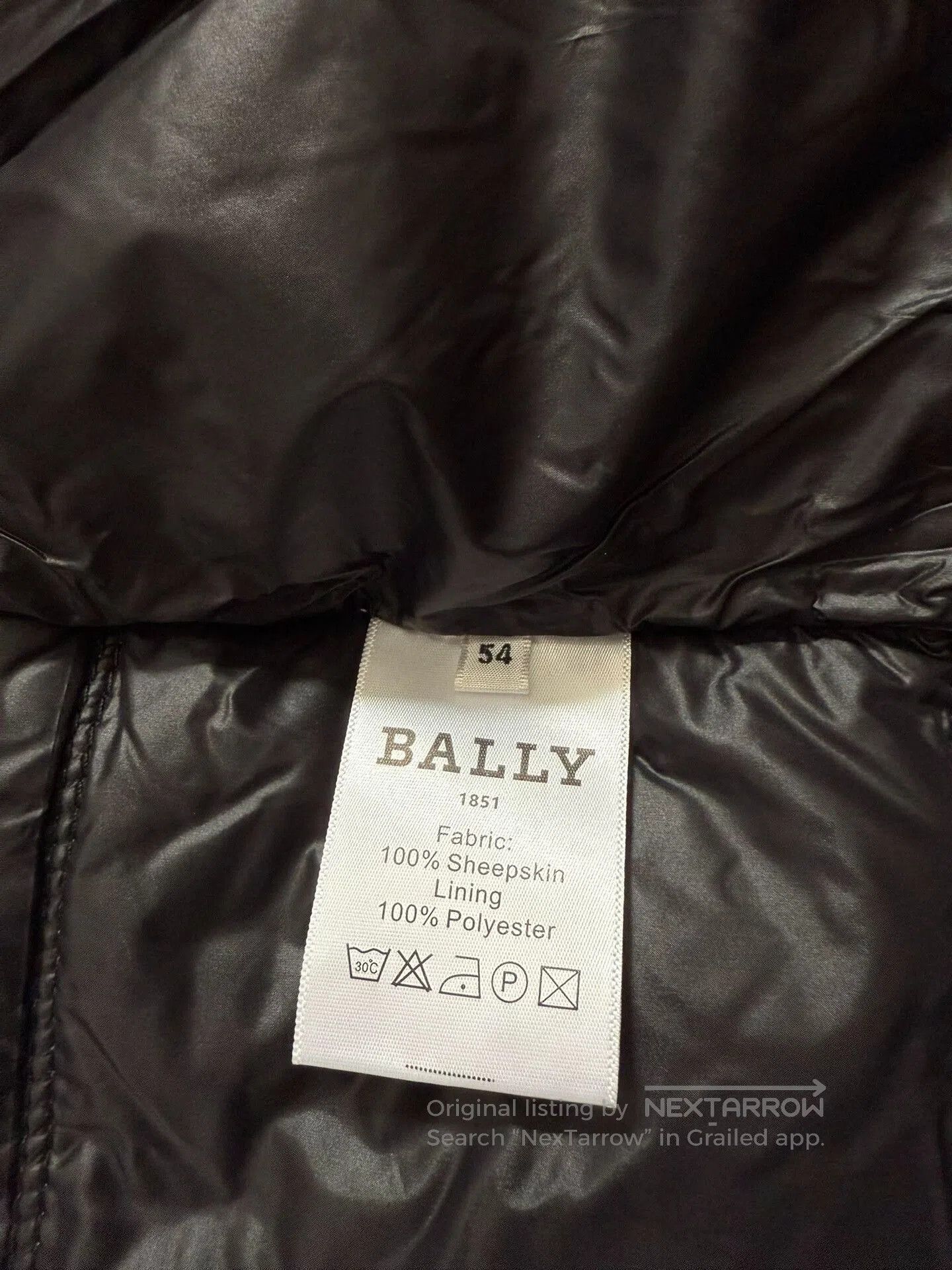 Bally BALLY Leather Down Jacket for Men. Size US L / EU 52-54 / 3 - 8 Thumbnail