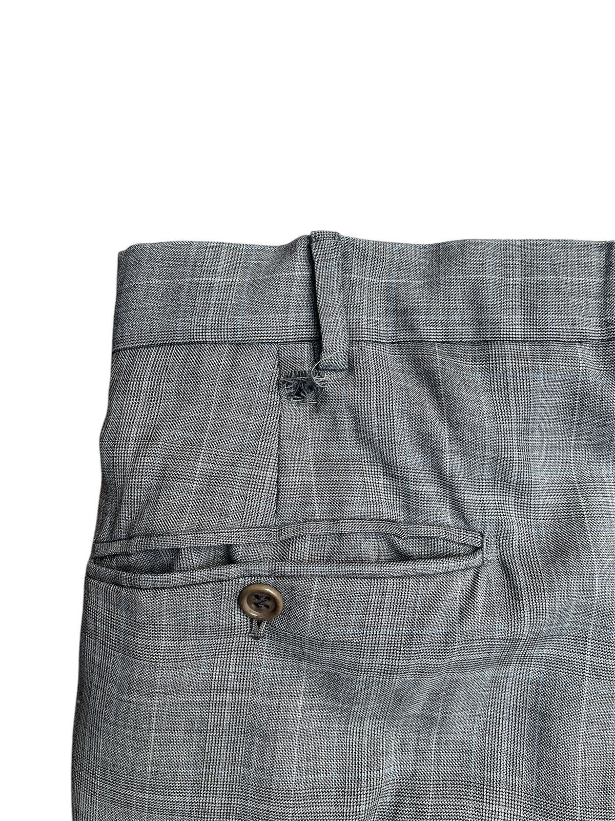 Burberry 80s Burberry’s Made in Italy Wool Trousers - Grey Checkered Size US 32 / EU 48 - 5 Thumbnail