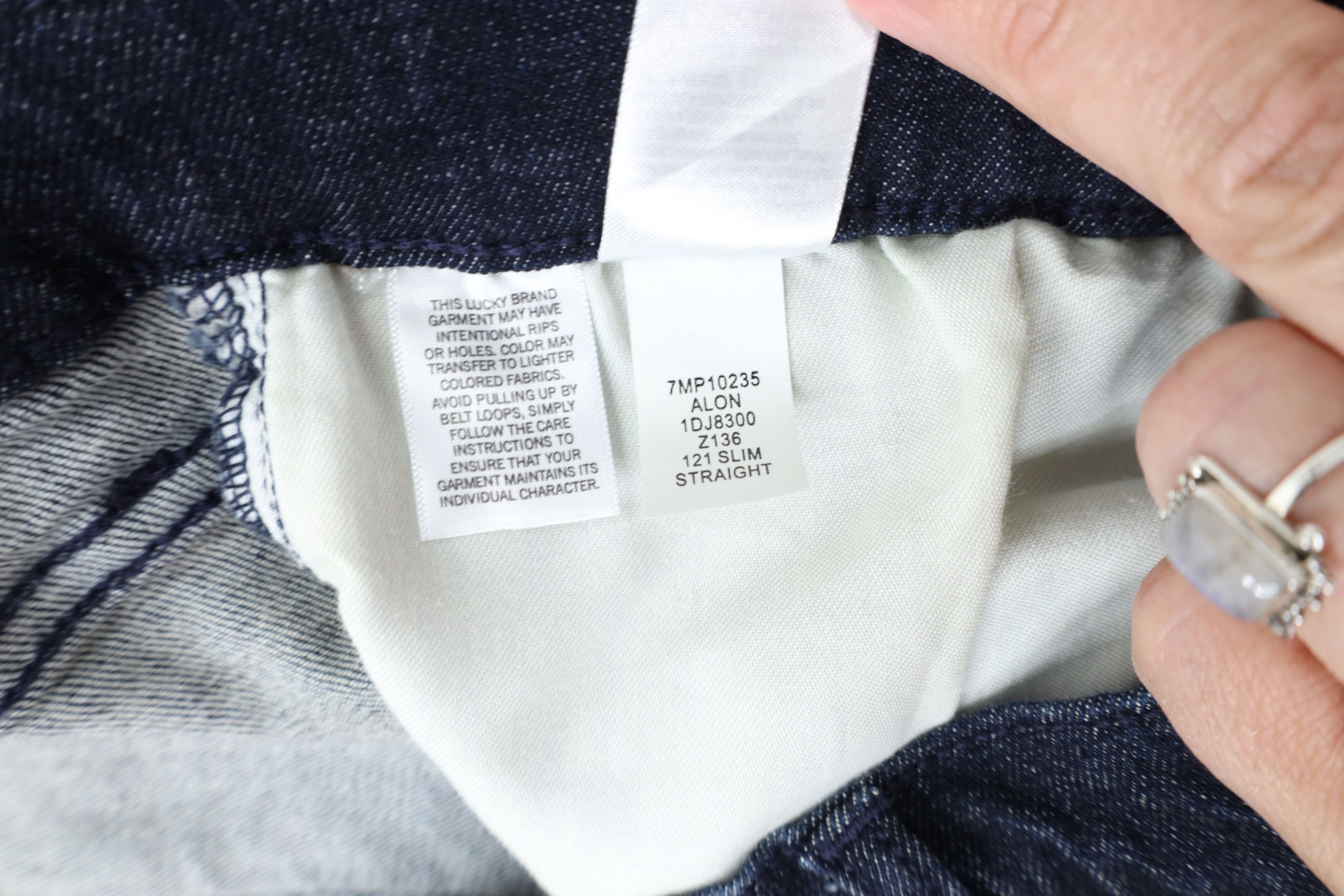 Lucky Brand Vintage Y2K Lucky Brand Straight Stretch Denim Jeans Indigo Size US 38 / EU 54 - 10 Thumbnail