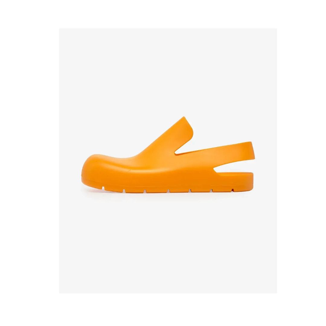 サンダル・ミュール [BOTTEGA VENETA] Shearling Puddle Sandals Bottega Veneta Puddle Shearling Rubber Slingback Sandal