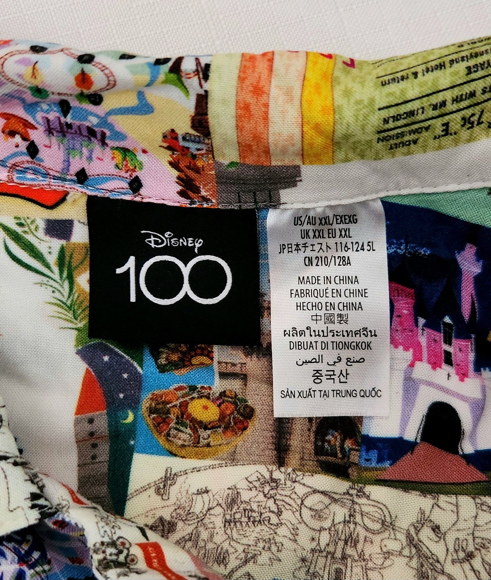 Disney Disney Parks Disney 100 Road Map History Collage Button up Size US XXL / EU 58 / 5 - 5 Thumbnail