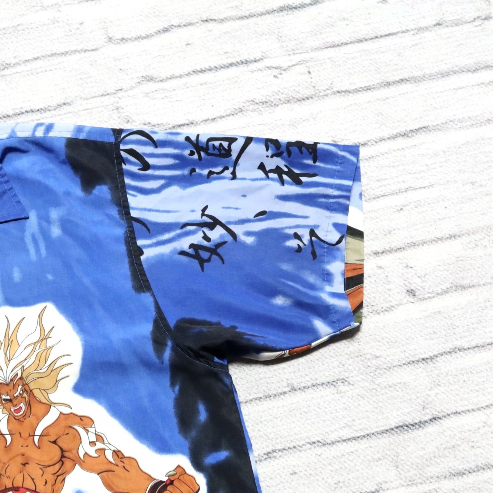 Vintage VINTAGE JAWS Dragon Ball Z Street Fighter Jaws Button-Down Shirt XL Blue Men Button-Up Shirt XXL? Size US XL / EU 56 / 4 - 6 Thumbnail