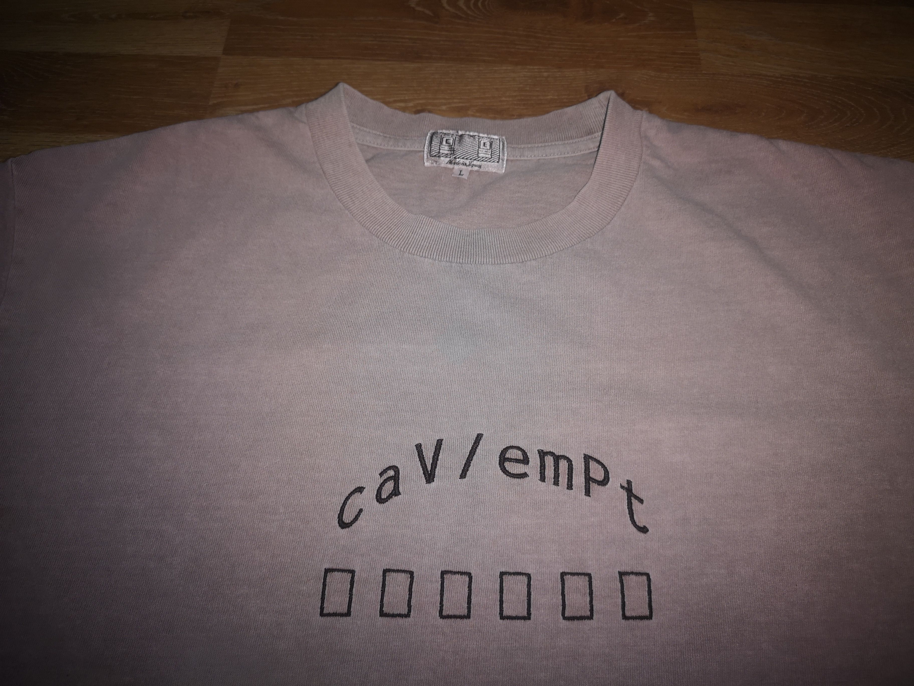 Cav Empt × Japanese Brand Distressed Toby Feltwell Cav Empt C.E. Japan Embroidered Tee Size US L / EU 52-54 / 3 - 4 Thumbnail