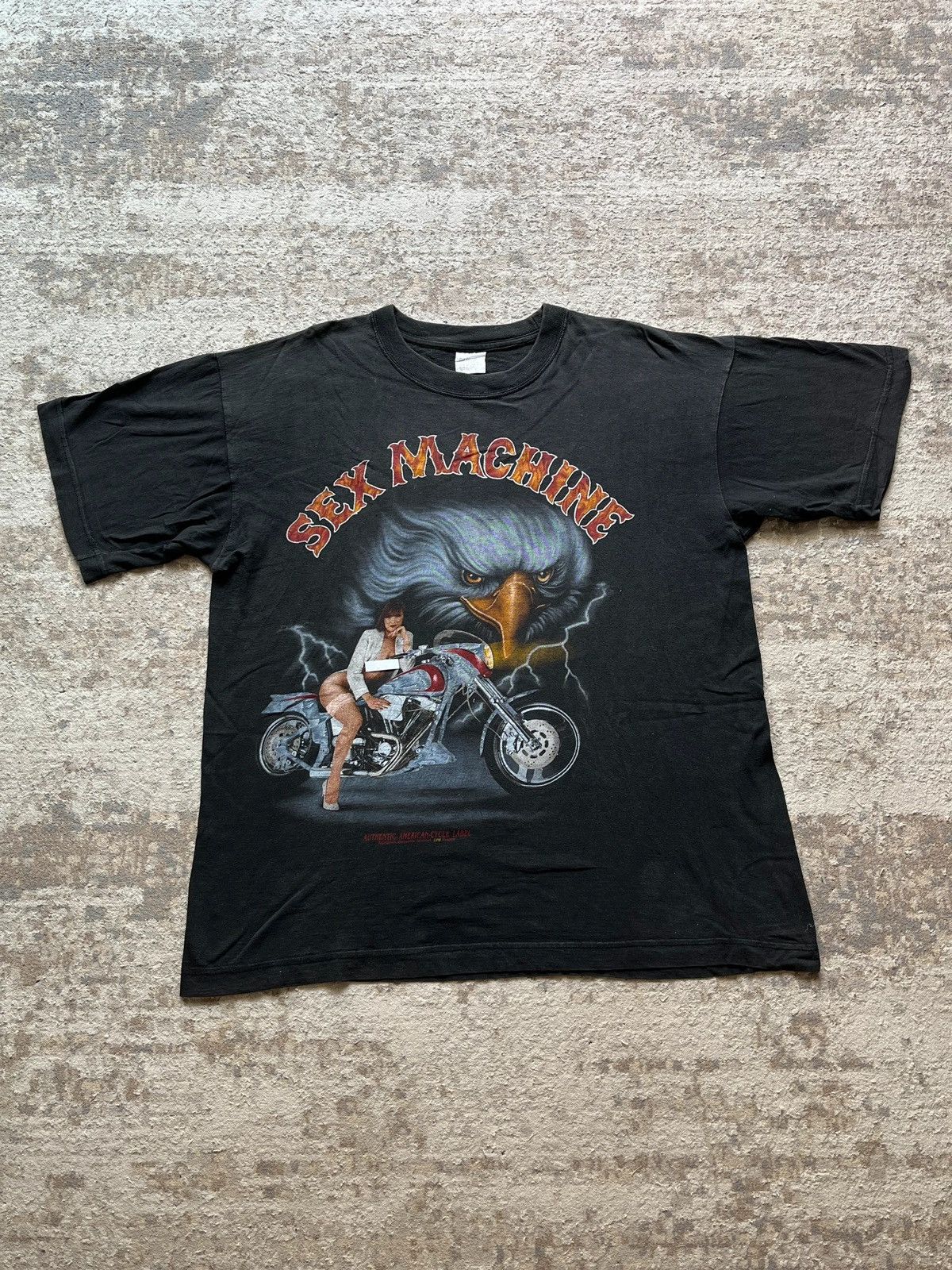 Vintage American Cycle Label Vintage 90s Bikers T-Shirt Sz XL Size US XL / EU 56 / 4 - 1 Thumbnail