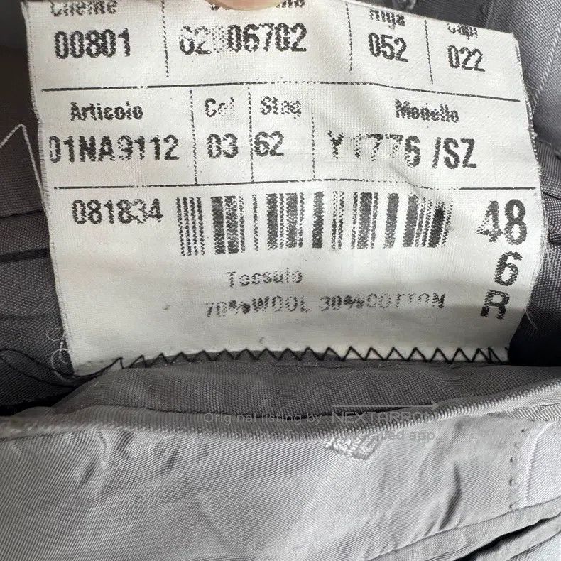Givenchy Givenchy Size40 Striped Gray Regular Shoulder Suit Size US M / EU 48-50 / 2 - 7 Thumbnail